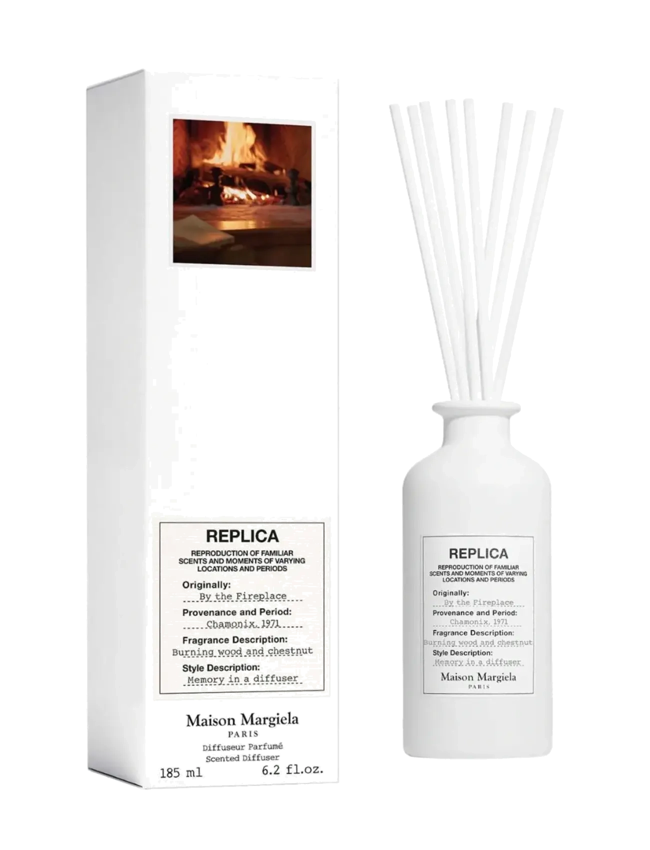 Maison Margiela - REPLICA DIFFUSER By the Fireplace 185.00 ML - dufte til hjemmet - clear - 1