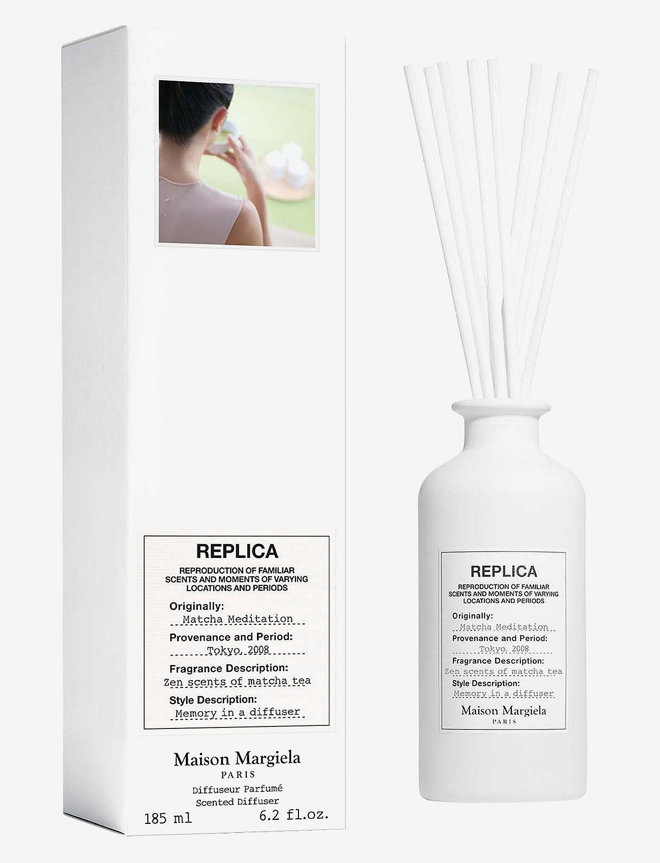 Maison Margiela - REPL MATCHA DIFFUSER 185ML - romduft - clear - 2