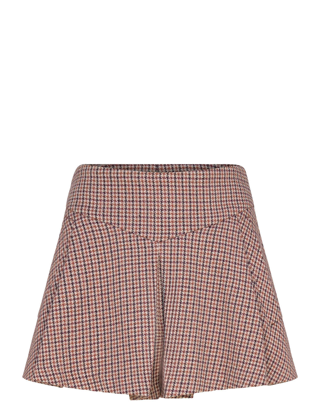 Maje Houndstooth Skort - Brown - 34