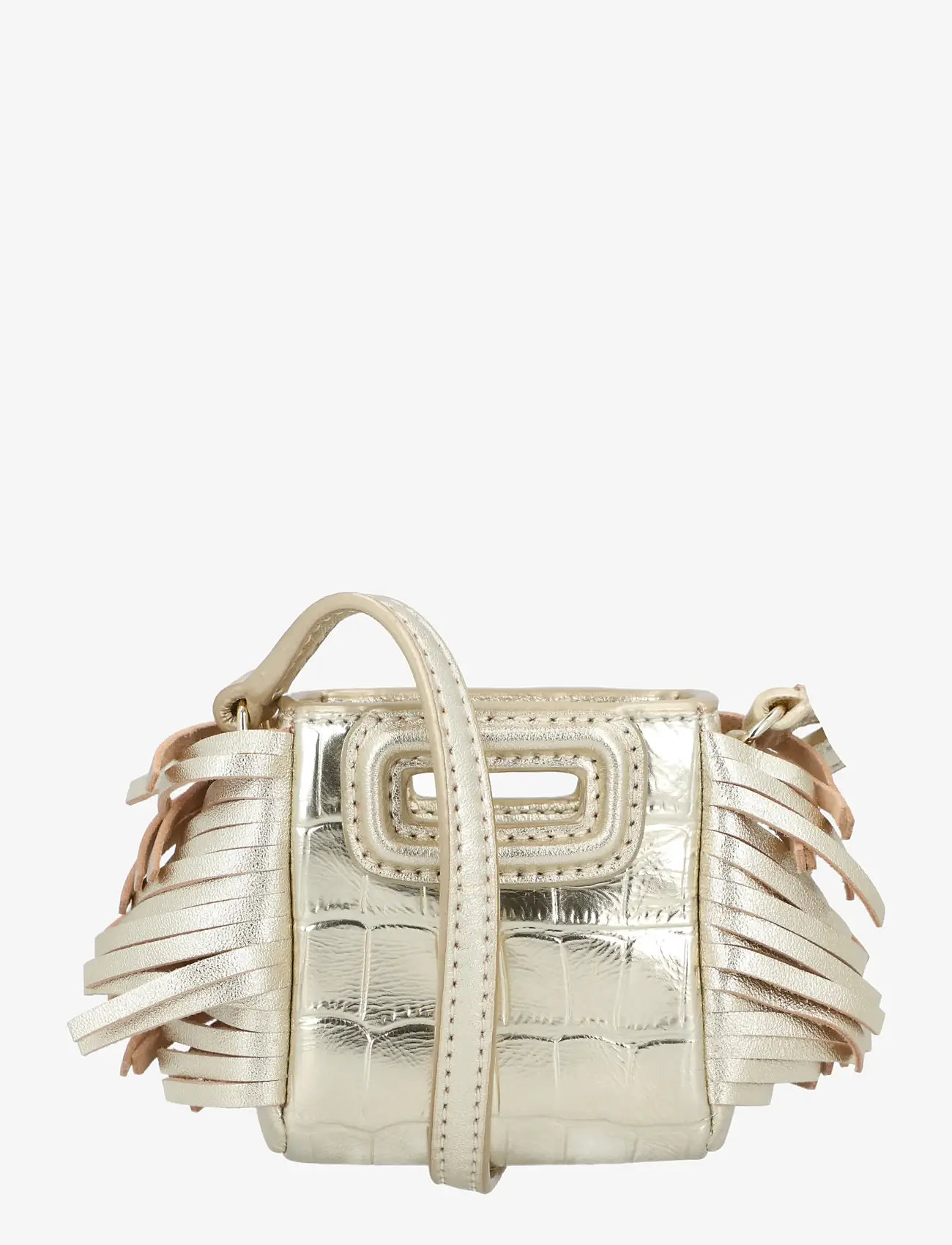 Maje - Mini M Bag for Airpods - crossbody bags - gold - 0
