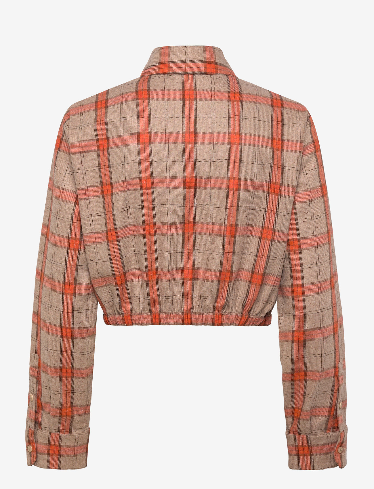 Maje - Cropped Shirt - langærmede skjorter - orange - 1