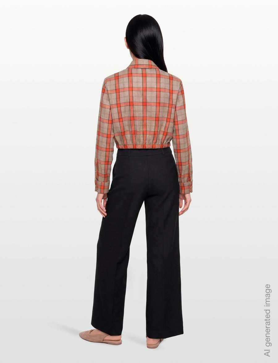 Maje - Cropped Shirt - pikkade varrukatega särgid - orange - 4