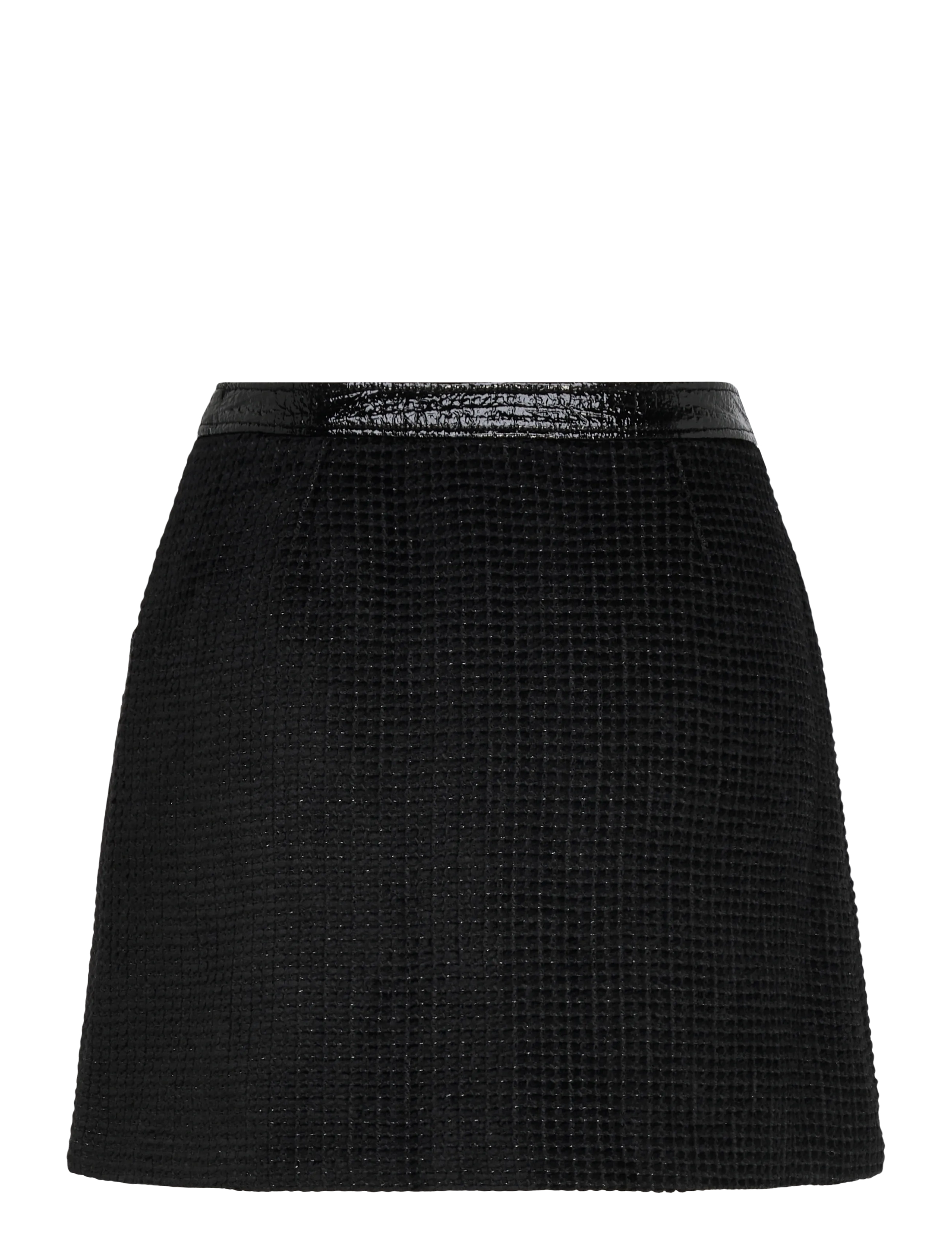 Maje - Rib knit top - Short skirt - trumpi sijonai - black - 1
