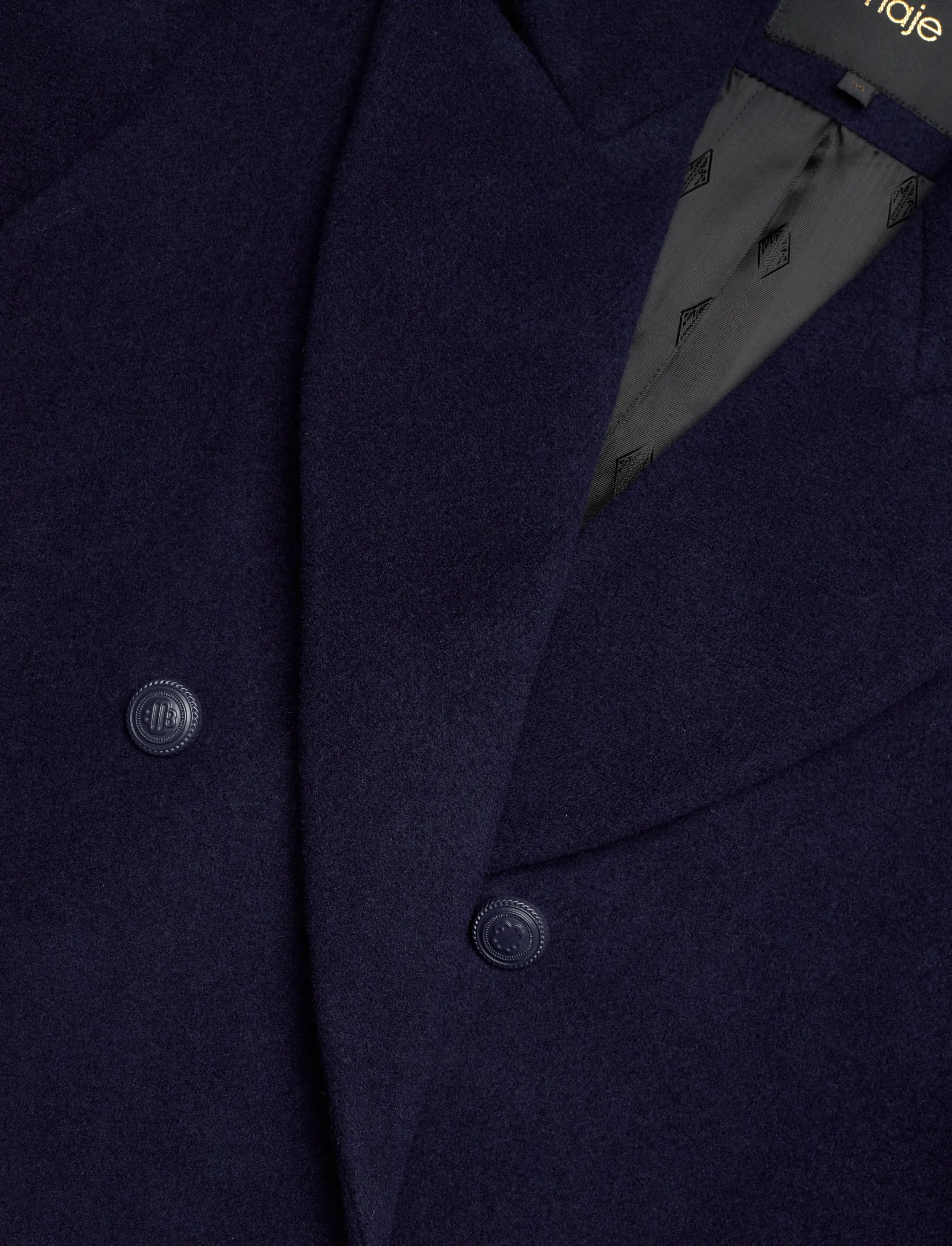Maje - Wool Blend Coat - winterjacken - navy - 2