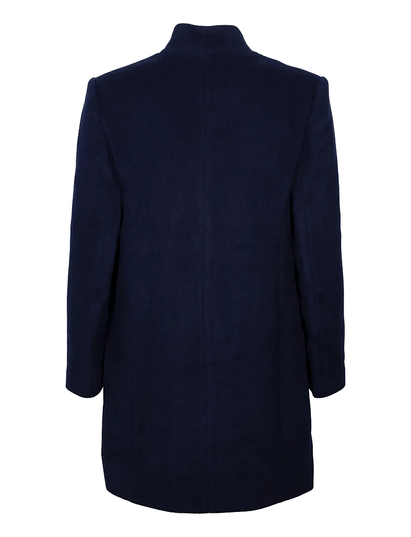 Maje - Wool Blend Coat - winter jackets - navy - 1