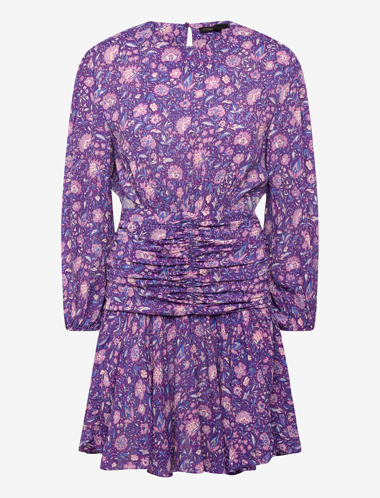Maje - Dahlia printed viscose dress - sumarkjólar - purple - 0