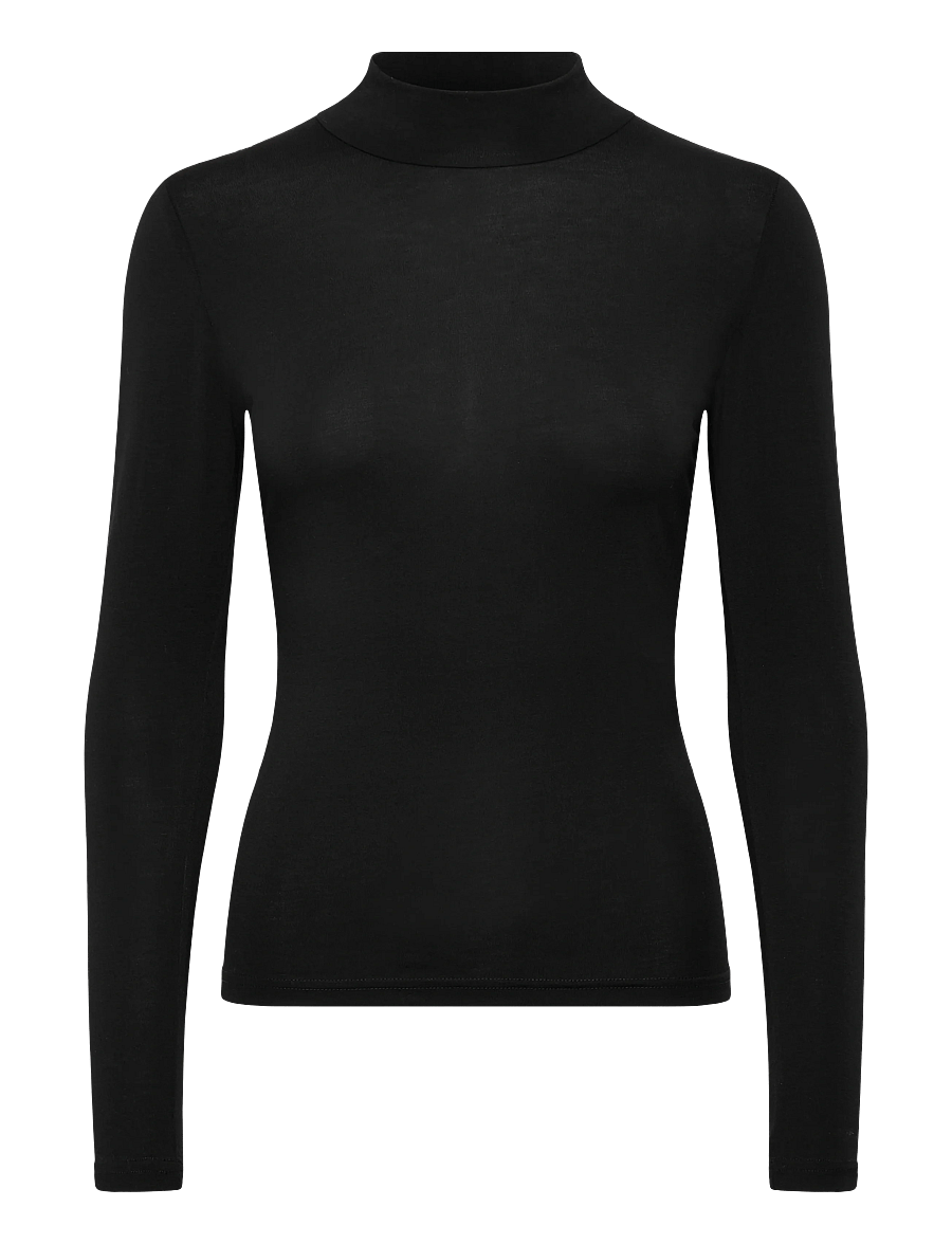 Maje - Black satin dress with jeweled straps - schlupfkleider - black - 2