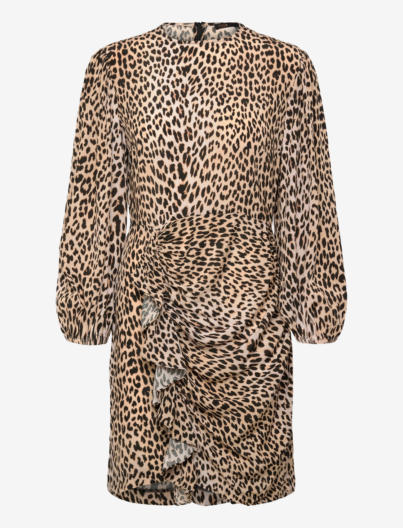 Maje - Leopard-print viscose dress - partykleider - light leopard - 0