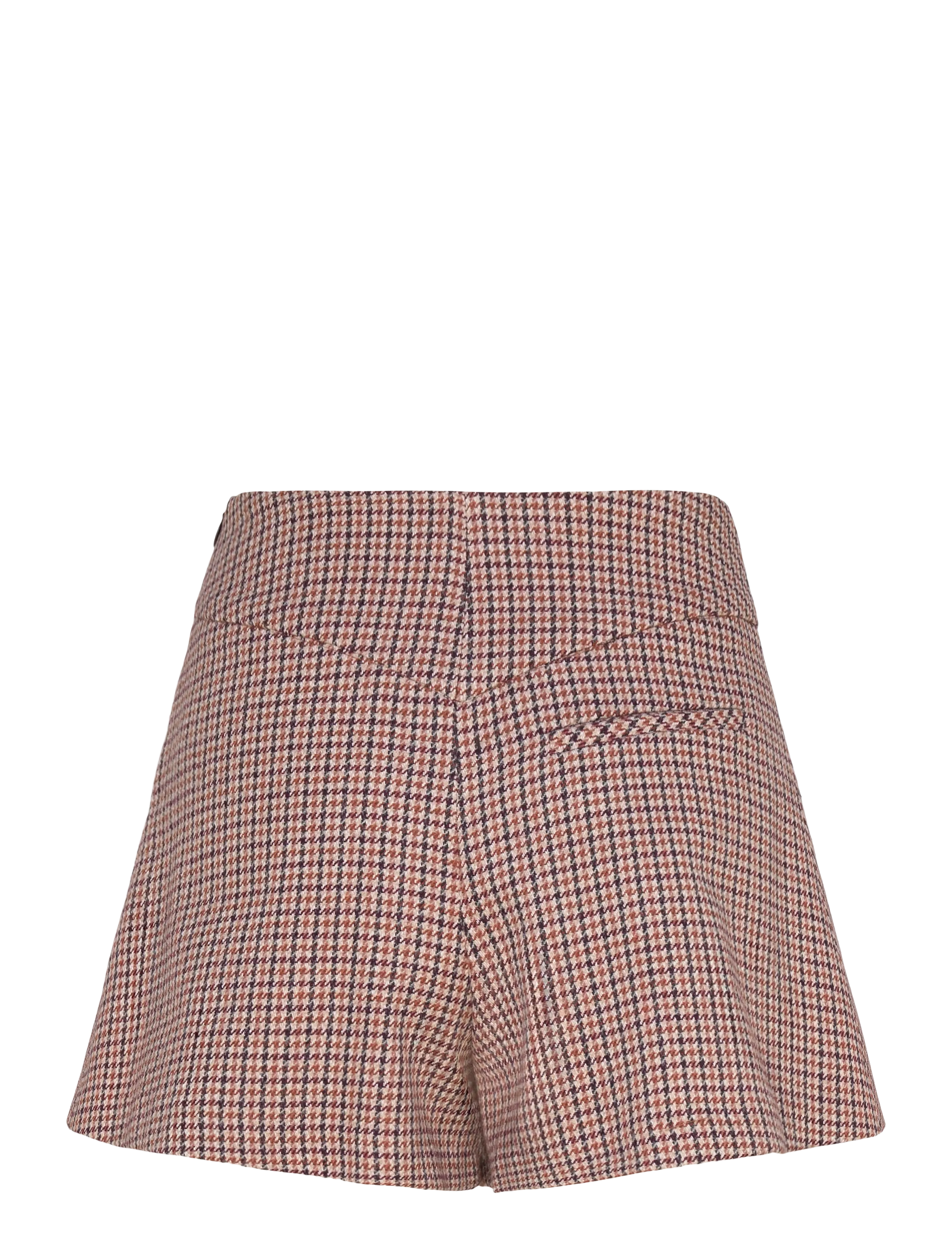Maje - Houndstooth skort - stutt pils - camel - 1