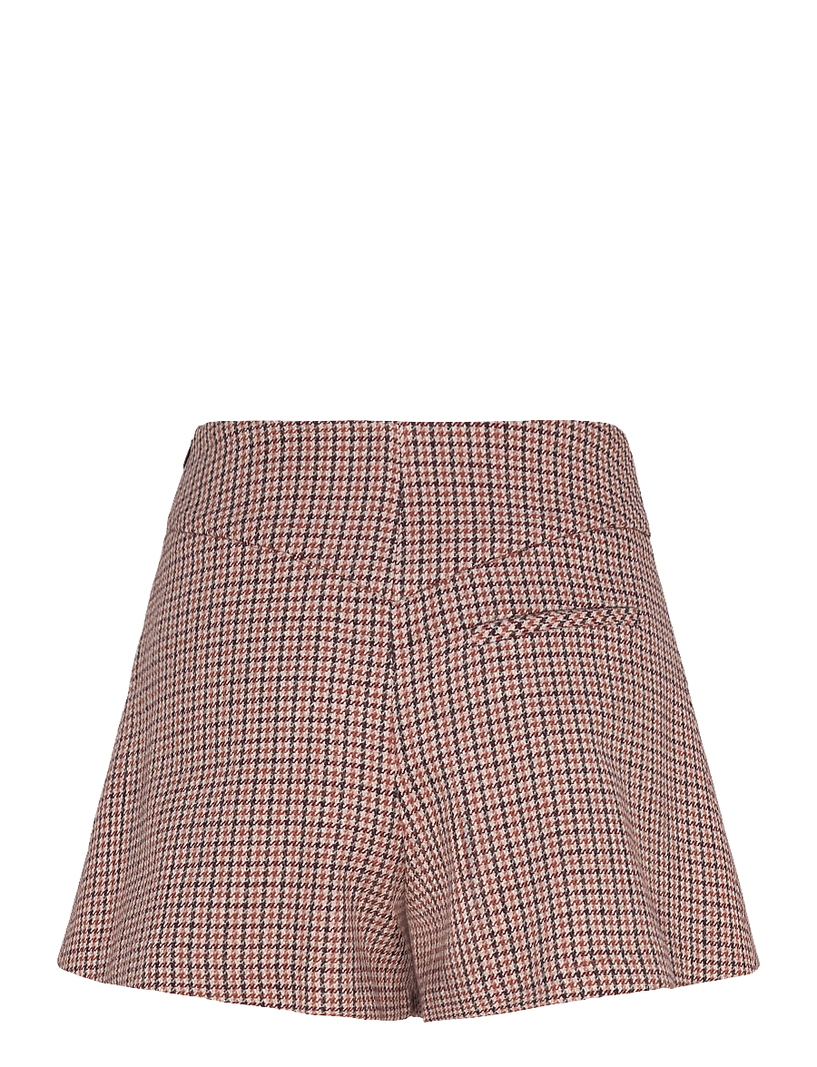 Maje - Houndstooth skort - casual shorts - camel - 2