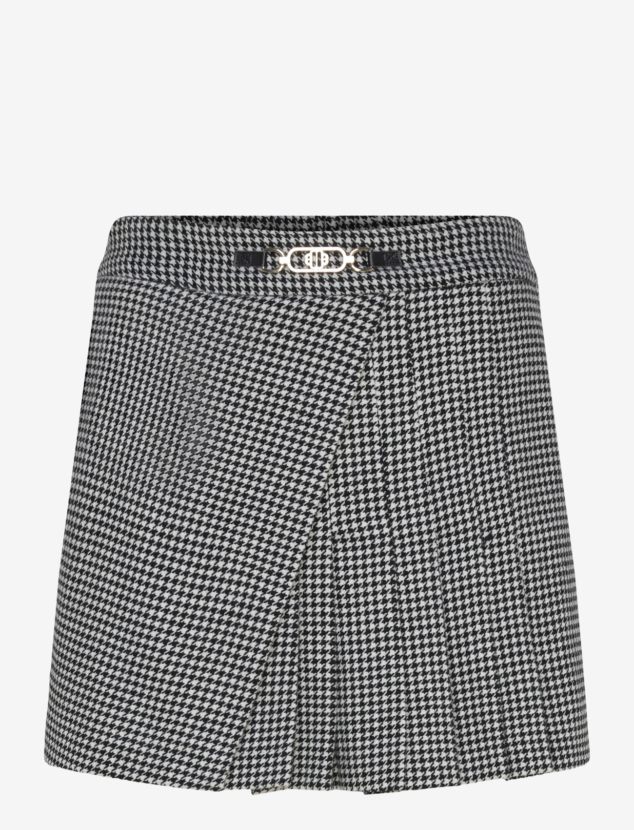 Maje - Houndstooth skort - casual shorts - black / white - 0