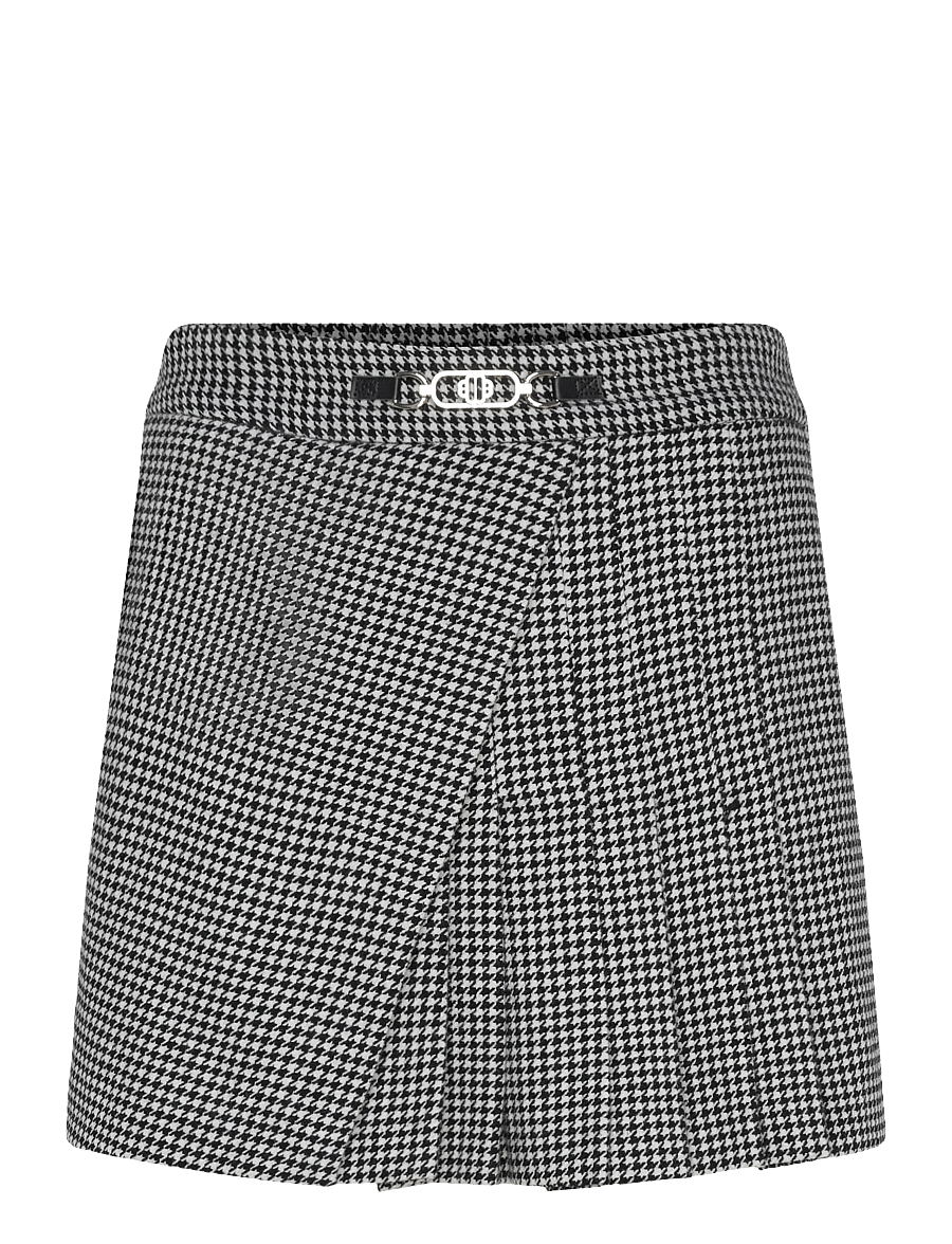 Maje - Houndstooth skort - vabaaja lühikesed püksid - black / white - 0