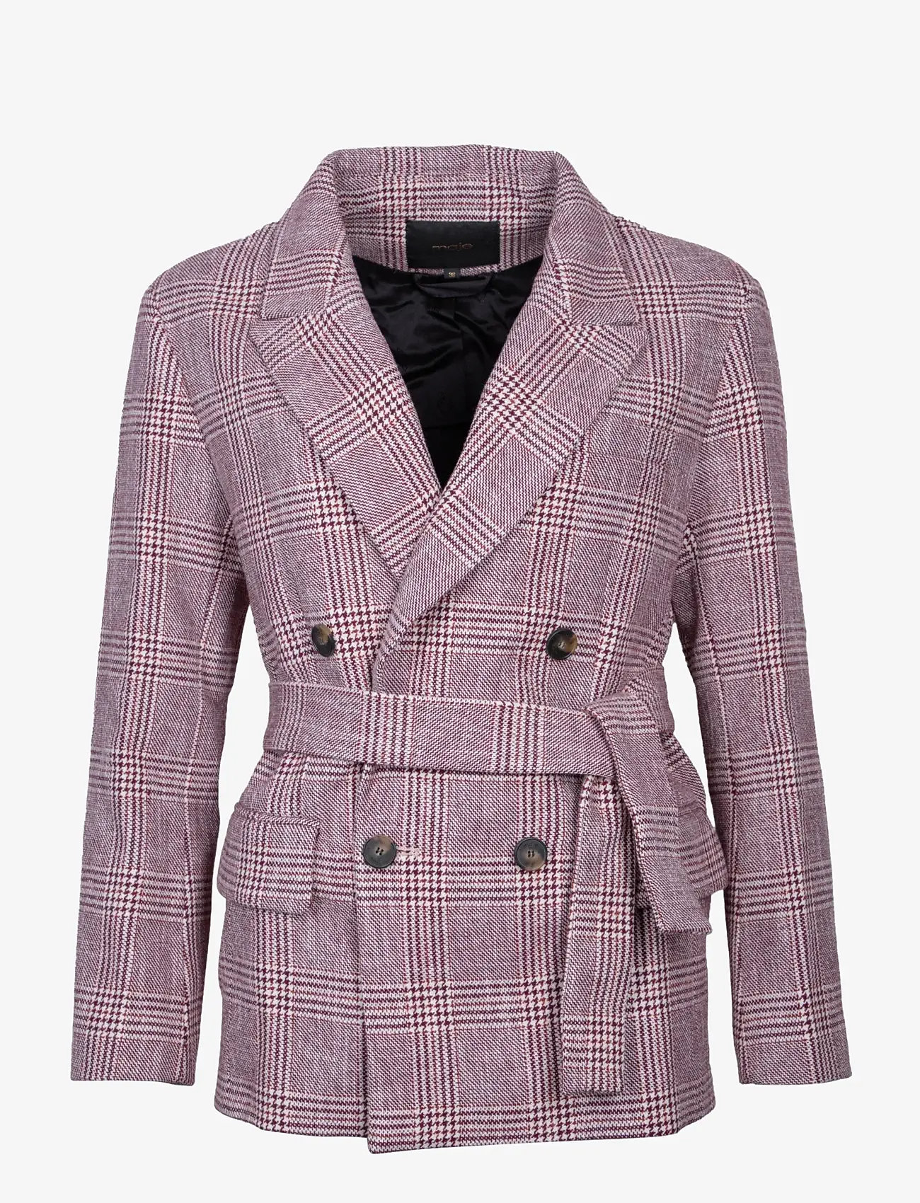 Maje - Wool Blend  Blazer Jacket - blazere med bælte - multicolored - 0