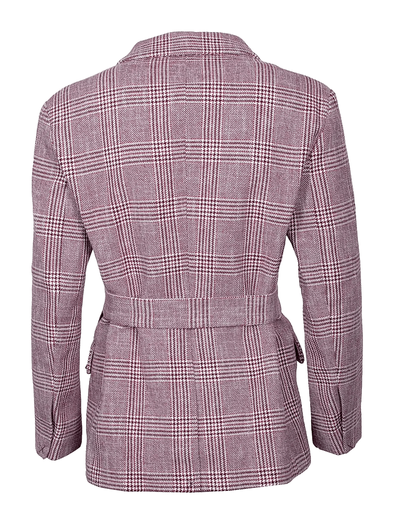 Maje - Wool Blend Blazer Jacket - blazere med bælte - multicolored - 1