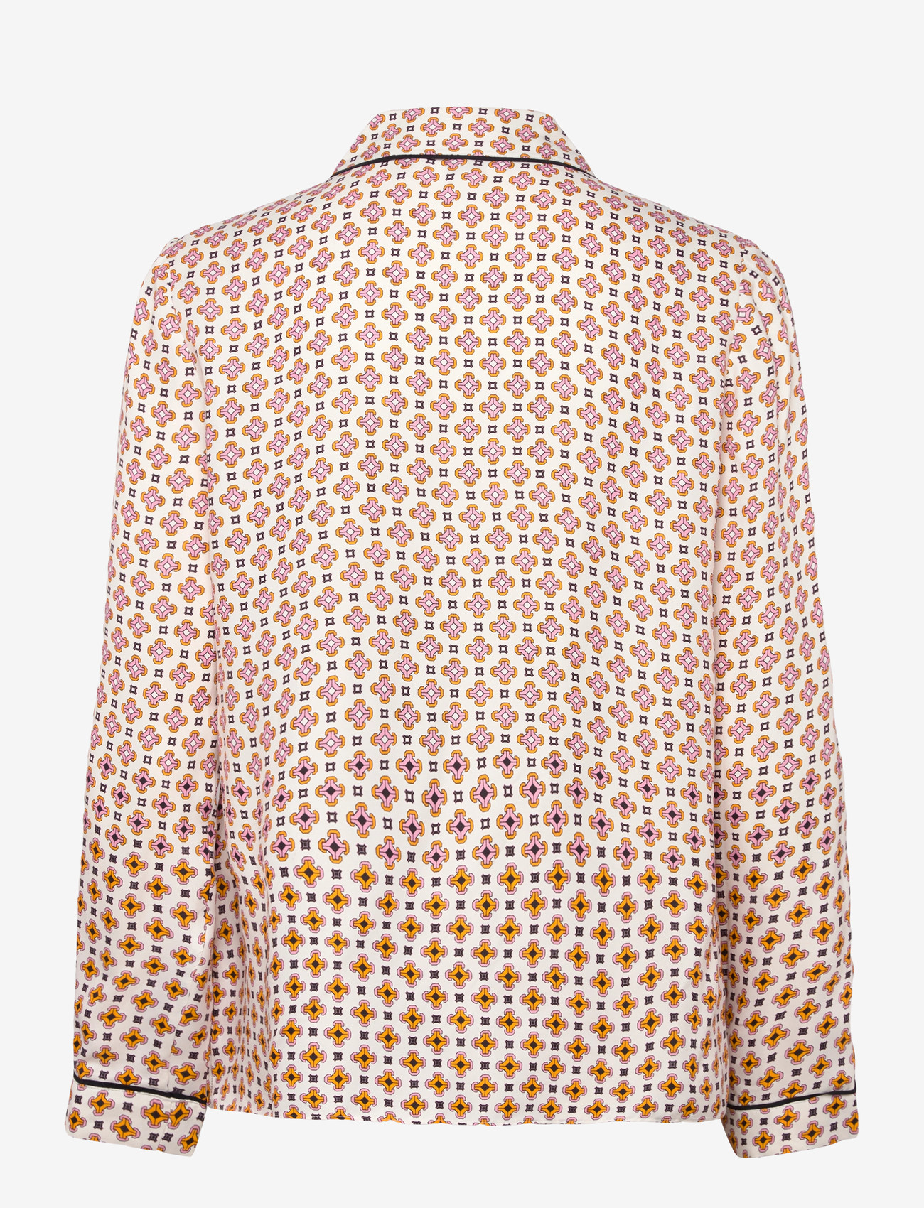 Maje - Printed viscose shirt - langärmlige hemden - tiles ecru background - 1