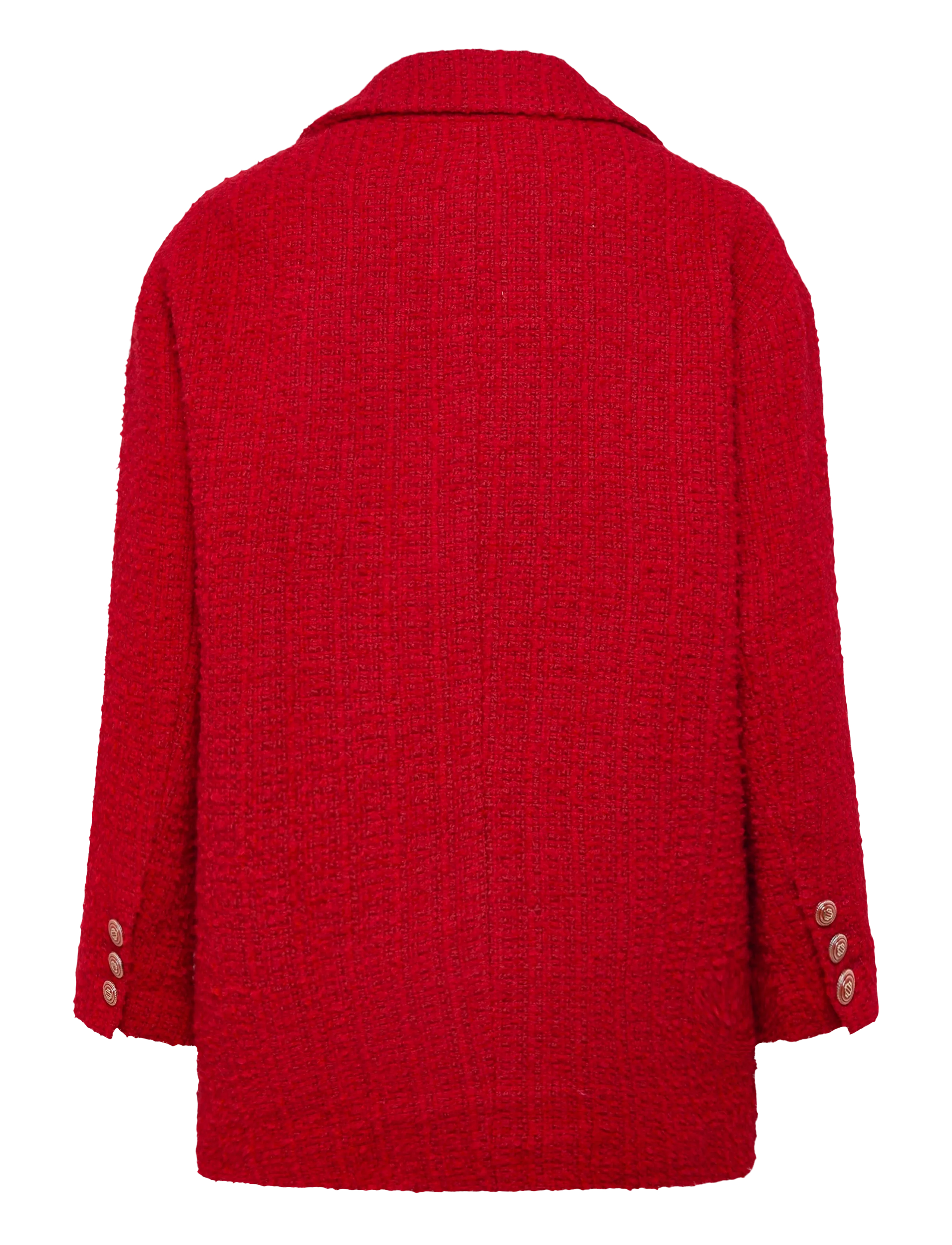 Fancy Red Tweed Coat 2