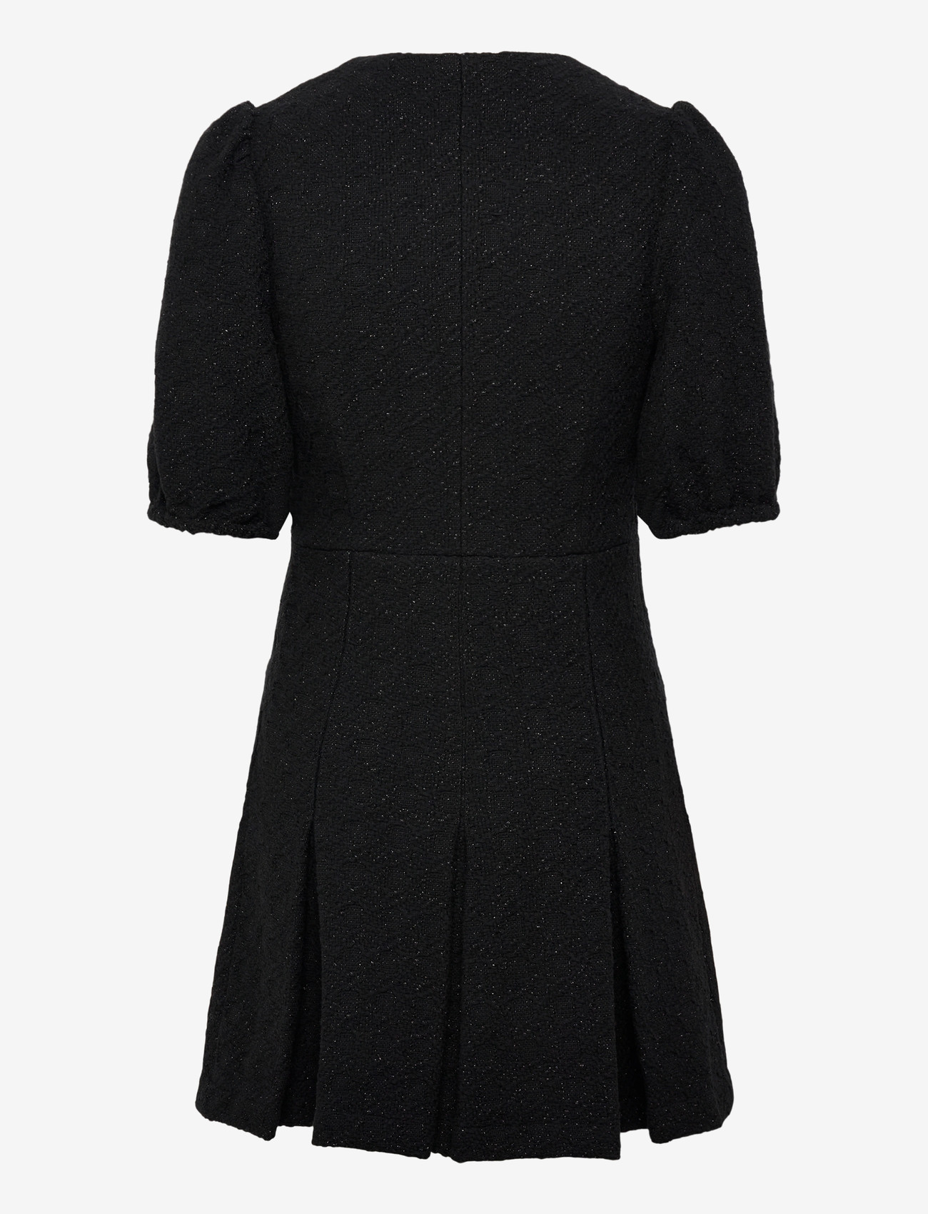 Maje - Shiny tweed dress - partykleider - black - 1