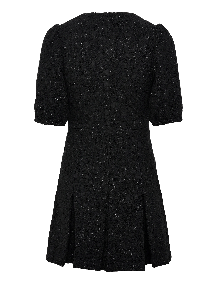 Maje - Shiny tweed dress - party dresses - black - 1