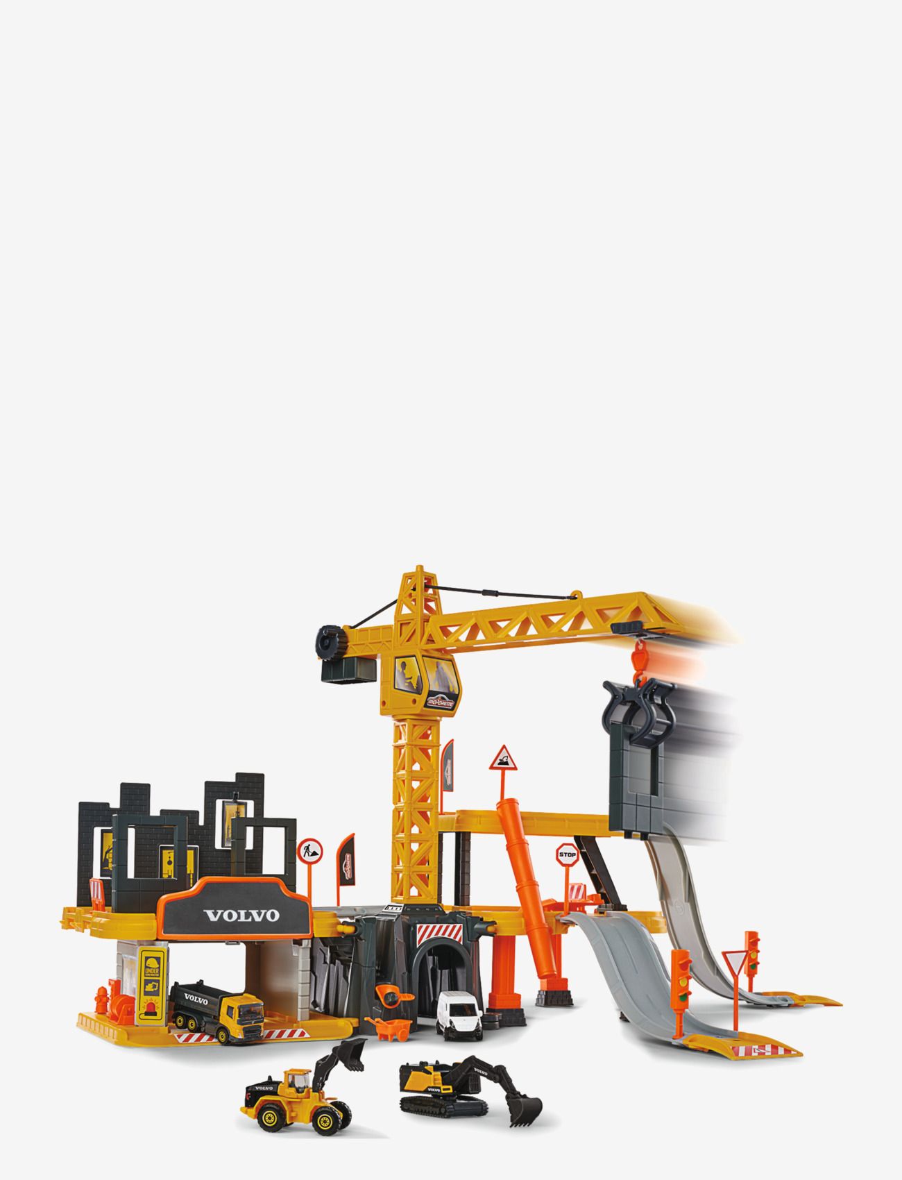 Majorette - Creatix Construction + 5 Volvo vehicles - yellow - 2