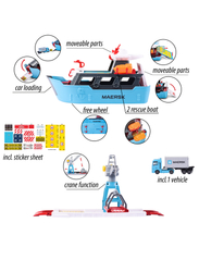 Majorette - Creatix Logistic Freight Ship+1 vehicle - båtar - blue - 7