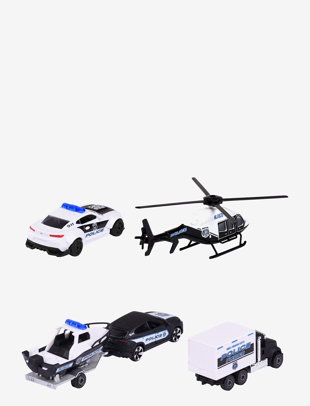 Majorette - Police Force 4 Pieces Giftpack - politibiler - multicoloured - 1