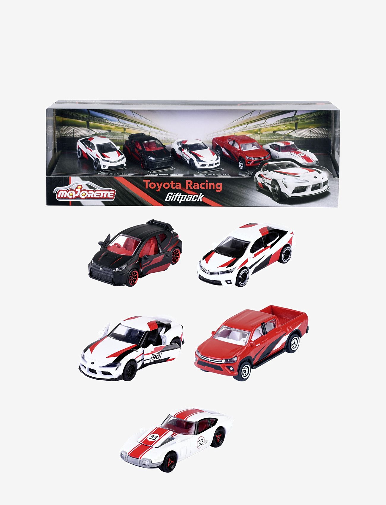 Majorette - Majorette TOYOTA Racerbil  5-Pack Presentförpackning - legetøjsbiler - multi coloured - 1