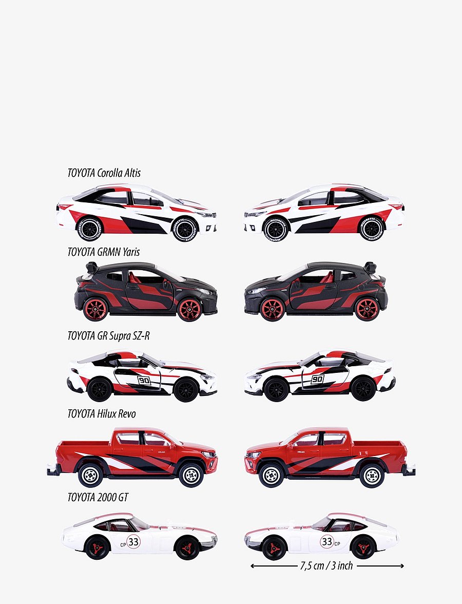 Majorette - Majorette TOYOTA Racerbil 5-Pack Presentförpackning - spielzeugautos - multi coloured - 4