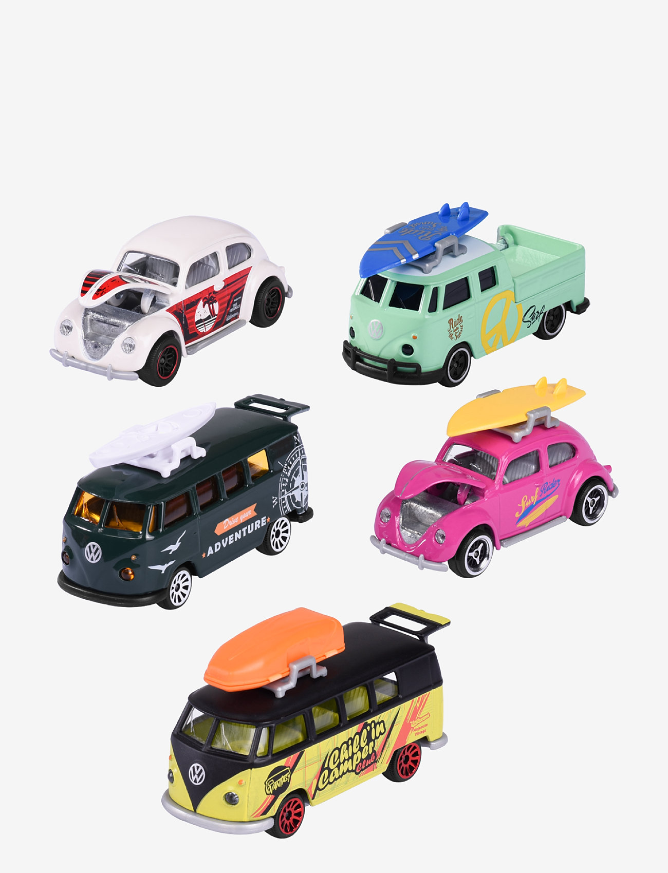 Majorette - VW The Originals 5 Pieces Pack - toy cars - multi coloured - 2