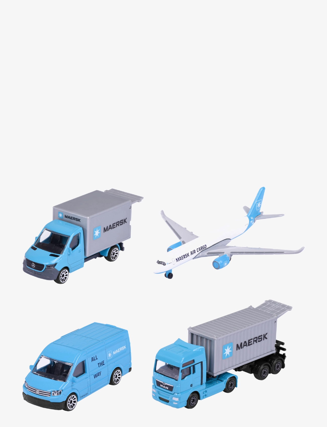 Majorette - MAERSK 4 Pieces Giftpack - lastbiler - blue - 1