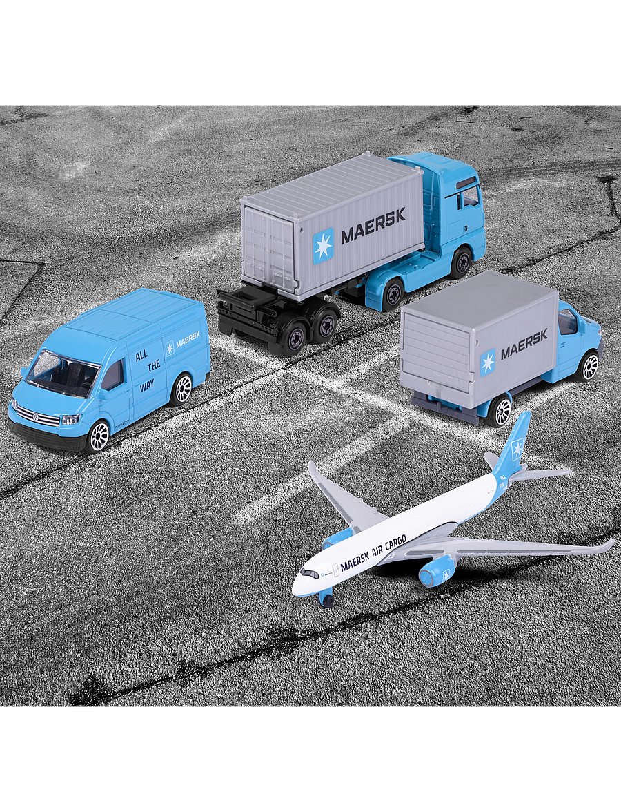 Majorette - MAERSK 4 Pieces Giftpack - lennukid - blue - 0