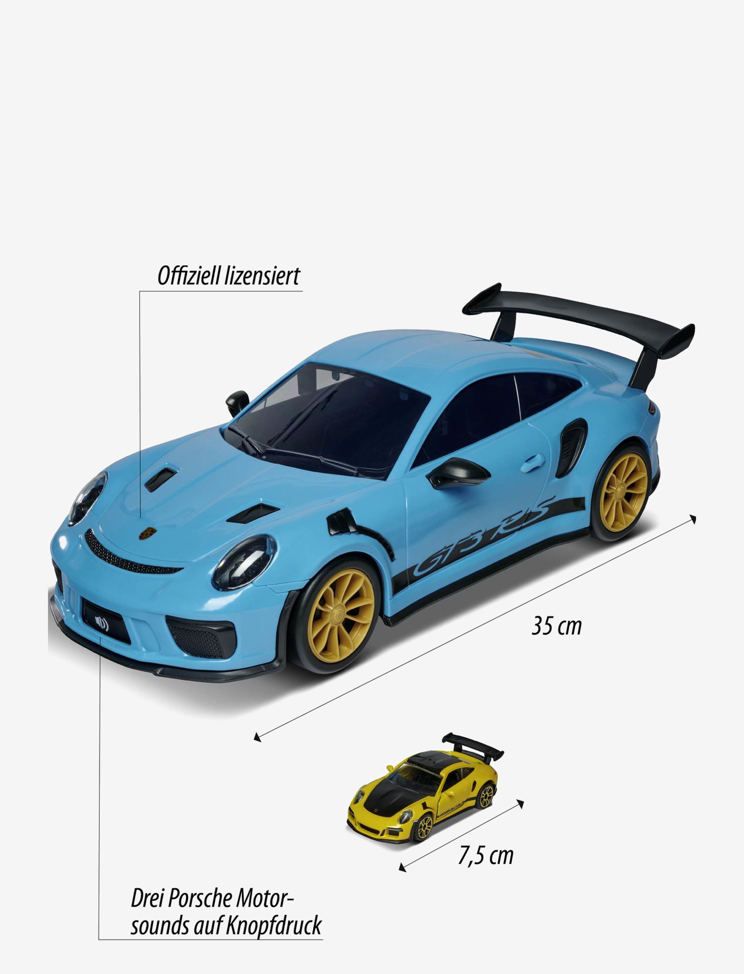 Majorette - Porsche 911 GT3 RS Carry Case + 1 car - blue - 2