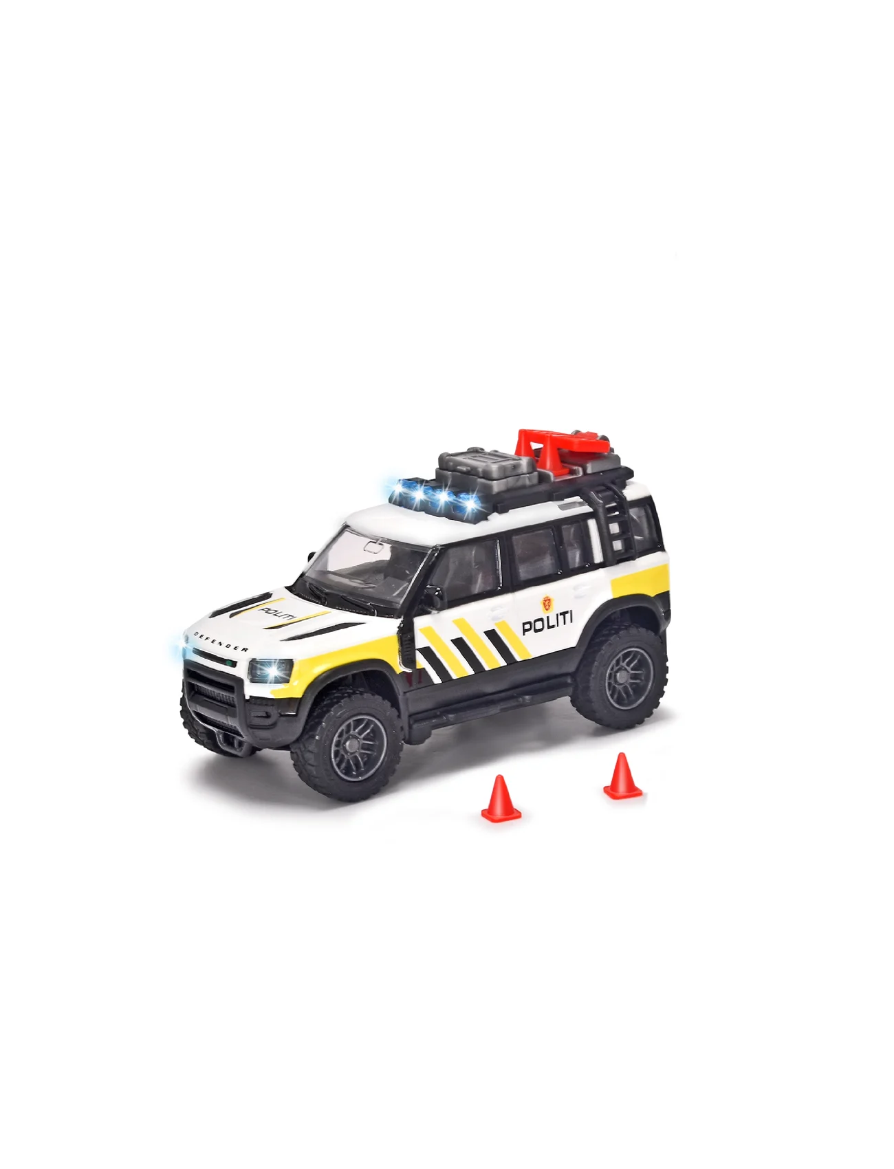 Majorette - Majorette Grad Series Land Rover Police - laveste priser - yellow - 0