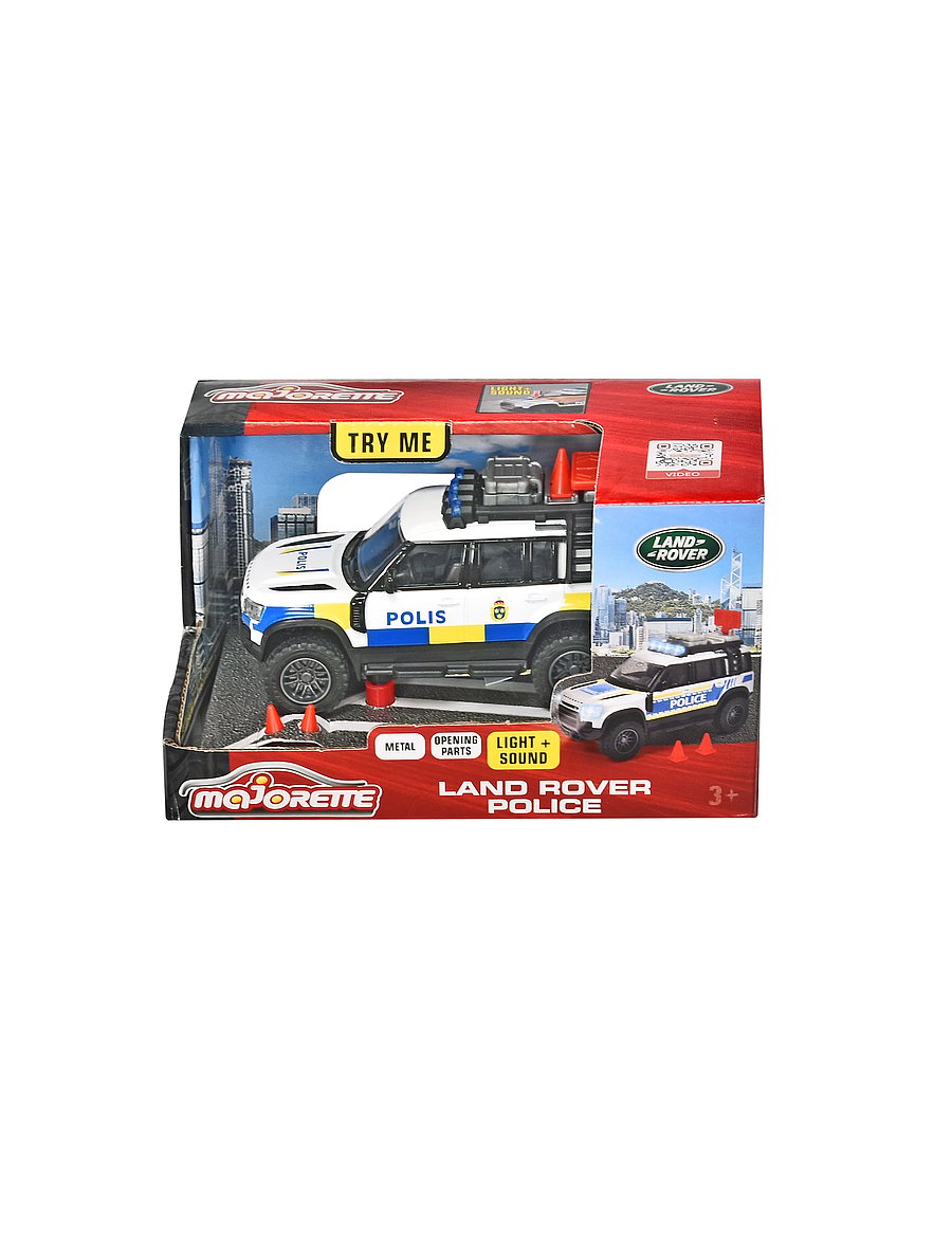 Majorette - Majorette Grad Series Land Rover Police - mänguautod - blue - 3