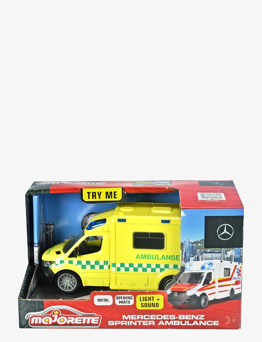 Majorette - Mercedes-Benz Sprinter Ambulance NORSK - ambulanssit - yellow - 2