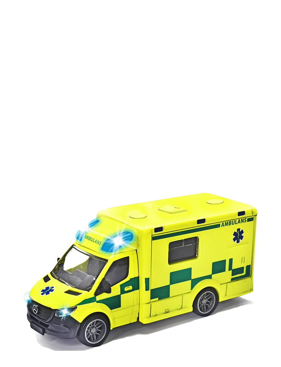 Majorette - Swedish Mercedes-Sprinter Ambulance - ambulances - yellow - 0