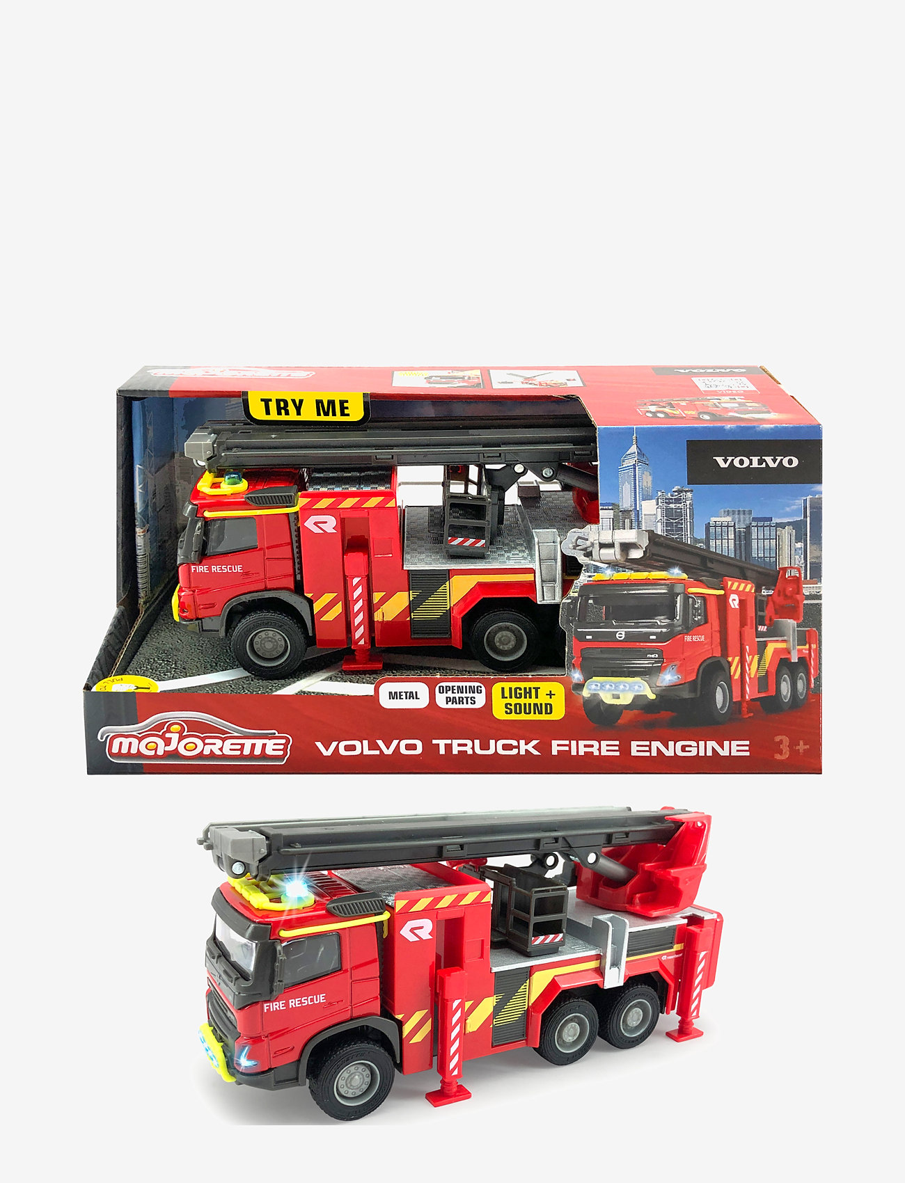 Majorette - Majorette Grad Series Volvo Truck Fire Engine - red - 1