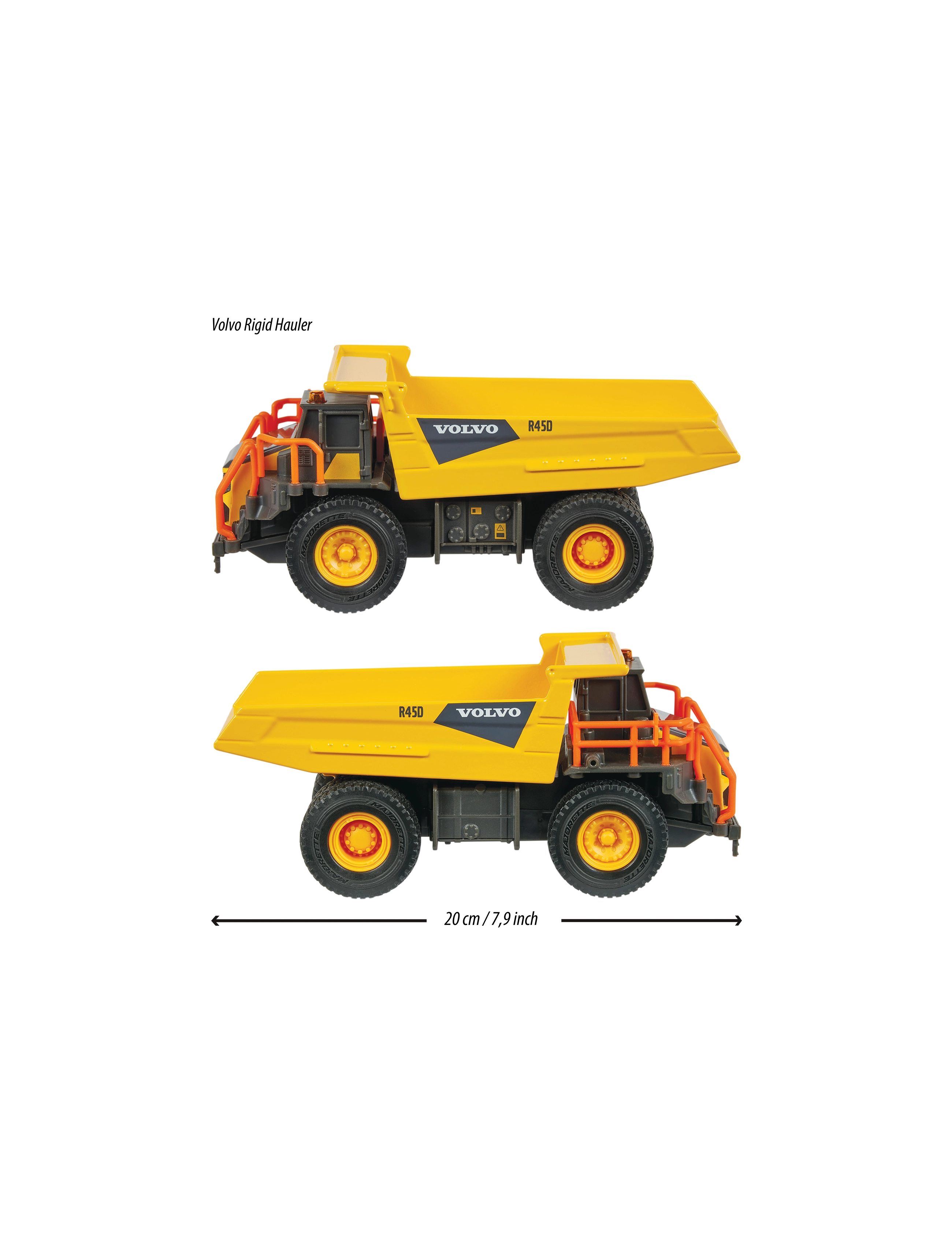 Majorette - Majorette Grand Series Volvo Hauler Rigid R45D - ehitusautod - yellow - 5