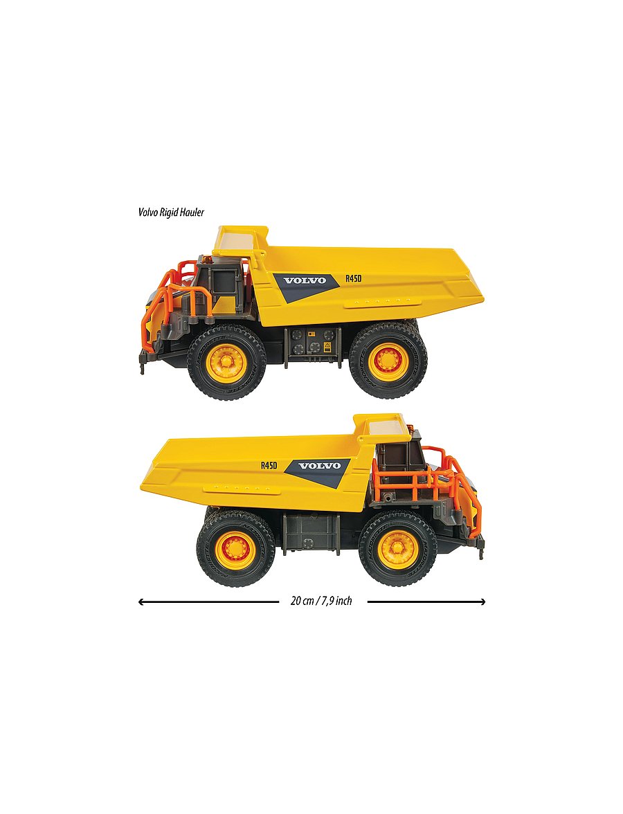 Majorette - Majorette Grand Series - Volvo R45D Dumper - byggmaskiner - yellow - 5