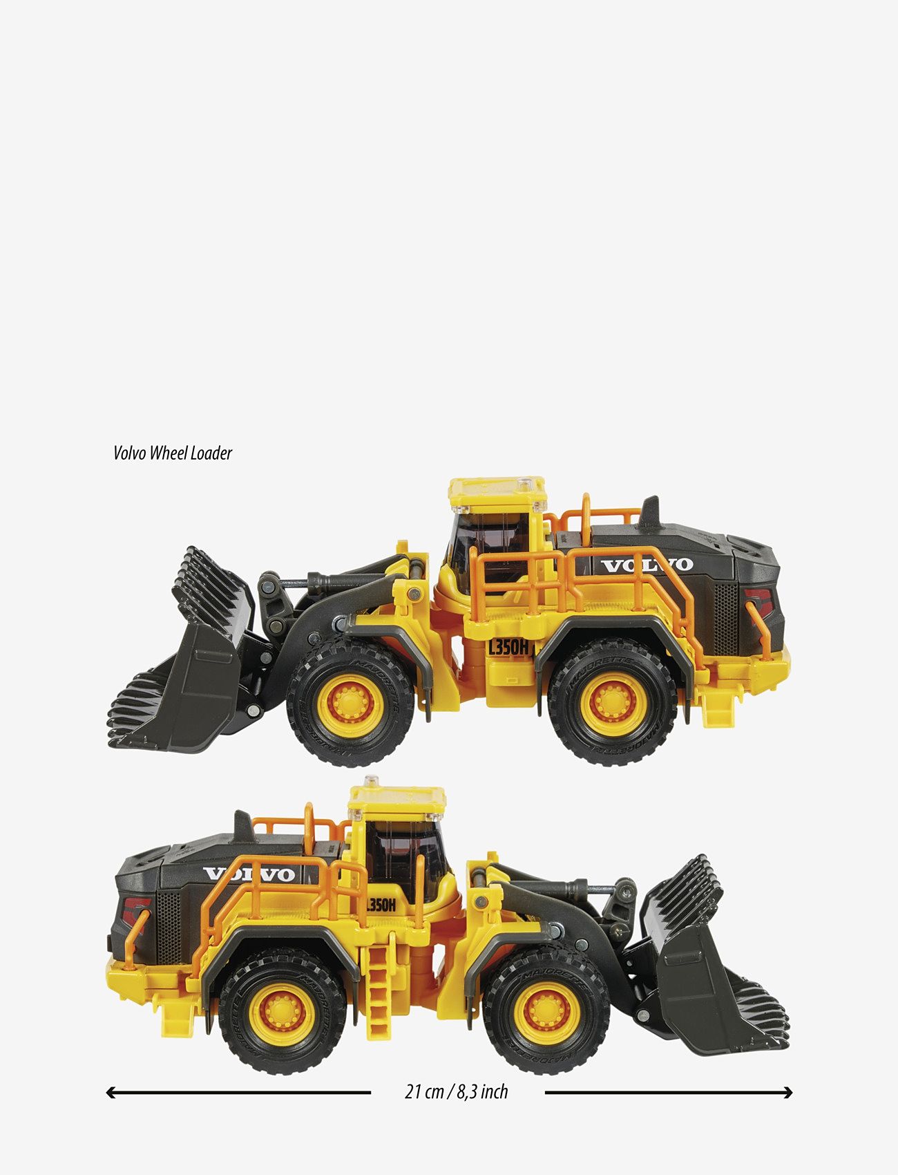 Majorette - Majorette Grand Series Volvo Wheel Loader L350H - byggekøretøjer - yellow - 4