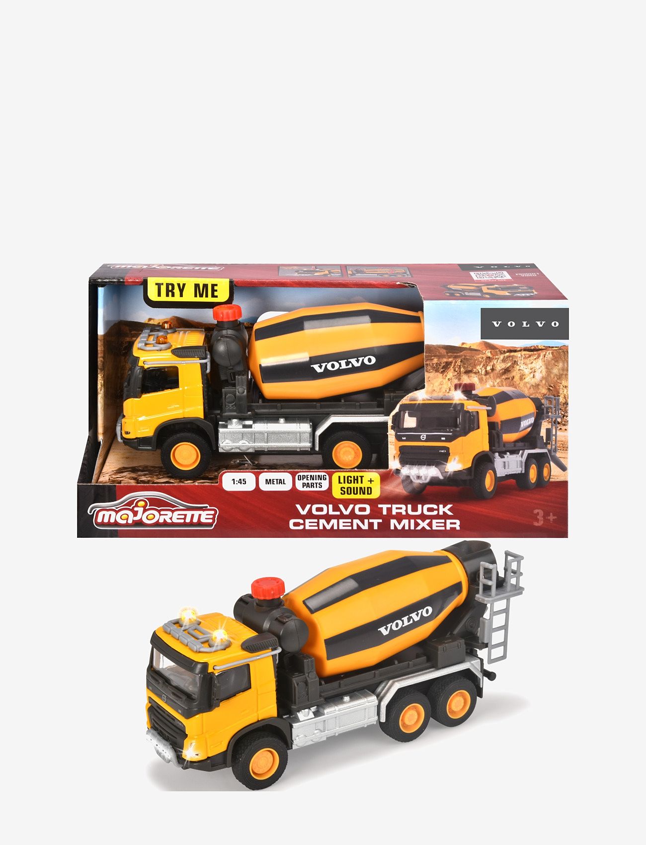 Majorette - Majorette Grand Series Volvo FMX Mixer - byggekøretøjer - yellow - 1