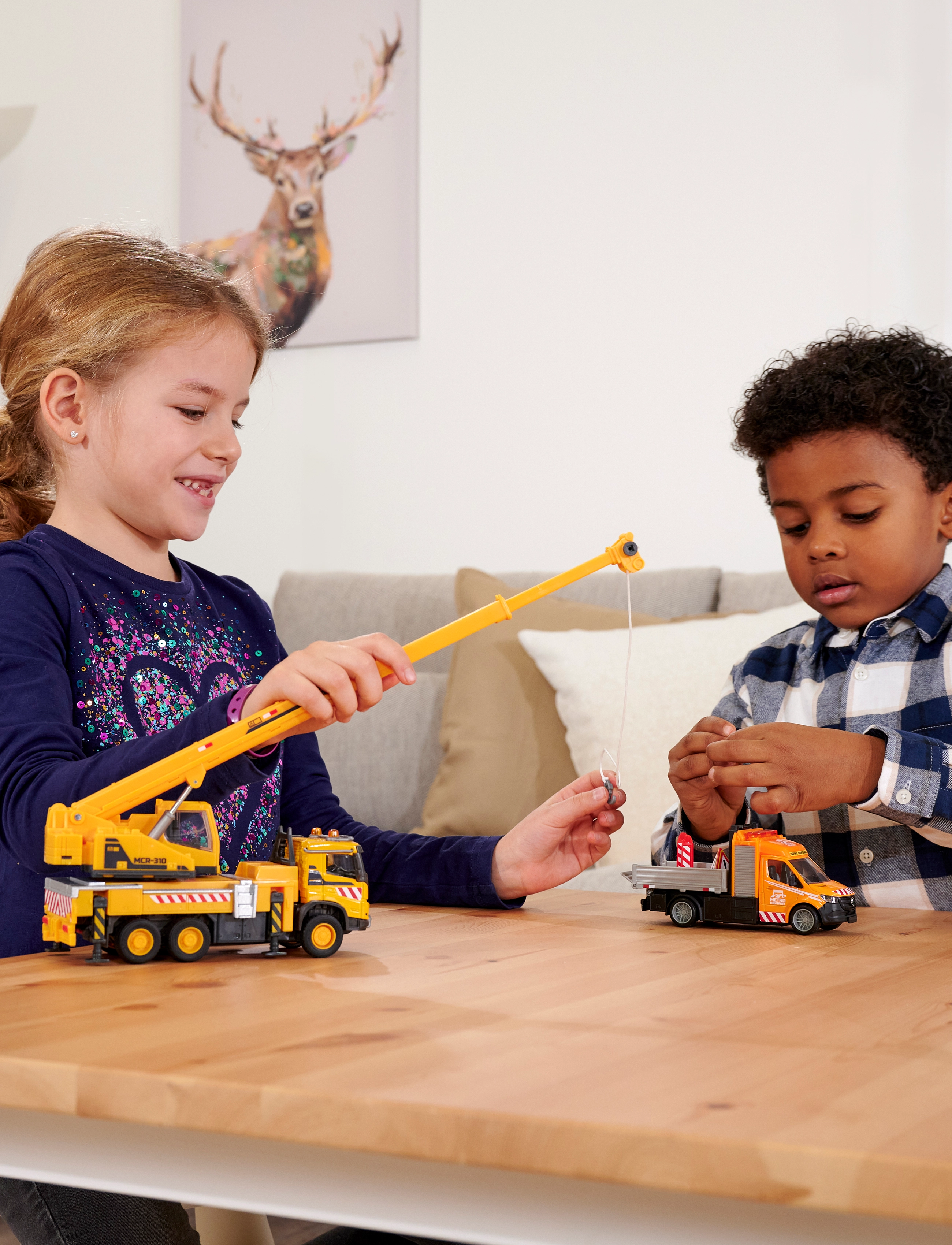 Majorette - Volvo Truck Crane - yellow - 4