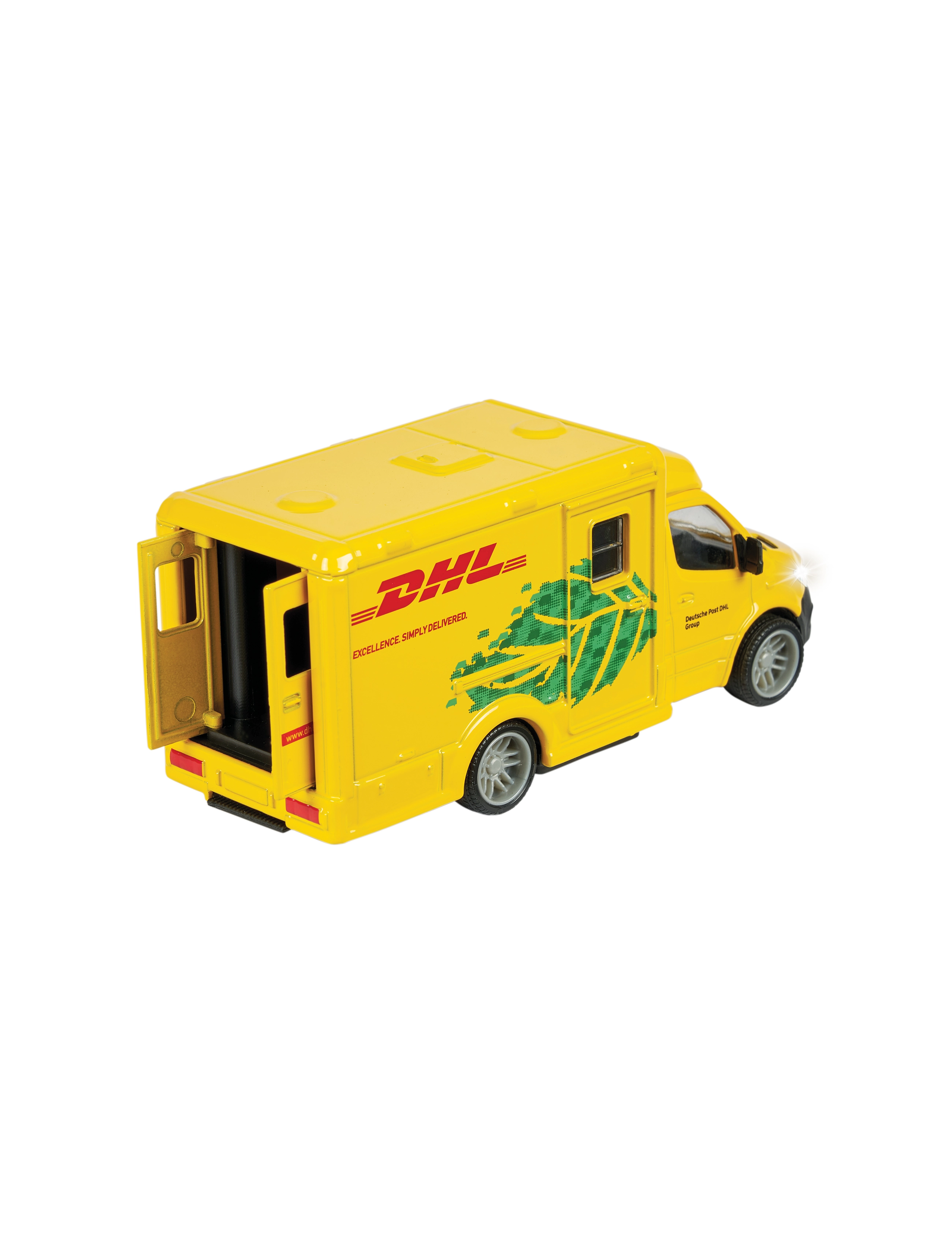 Majorette - Majorette Grand Series Mercedes-Benz Sprinter DHL - lastbiler - yellow - 1