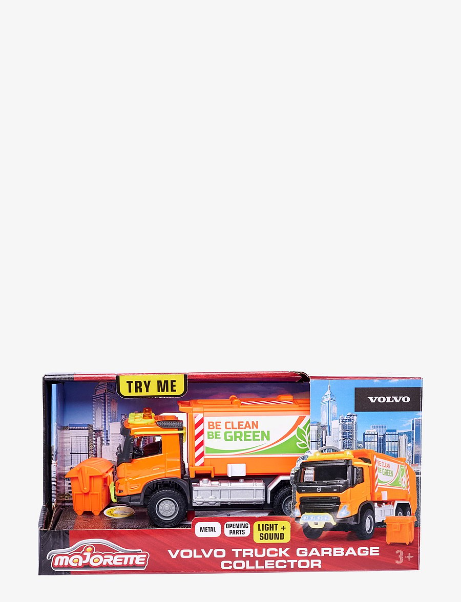 Majorette - Majorette Grand Series Volvo FMX Garbage Truck - prügiautod - orange - 4