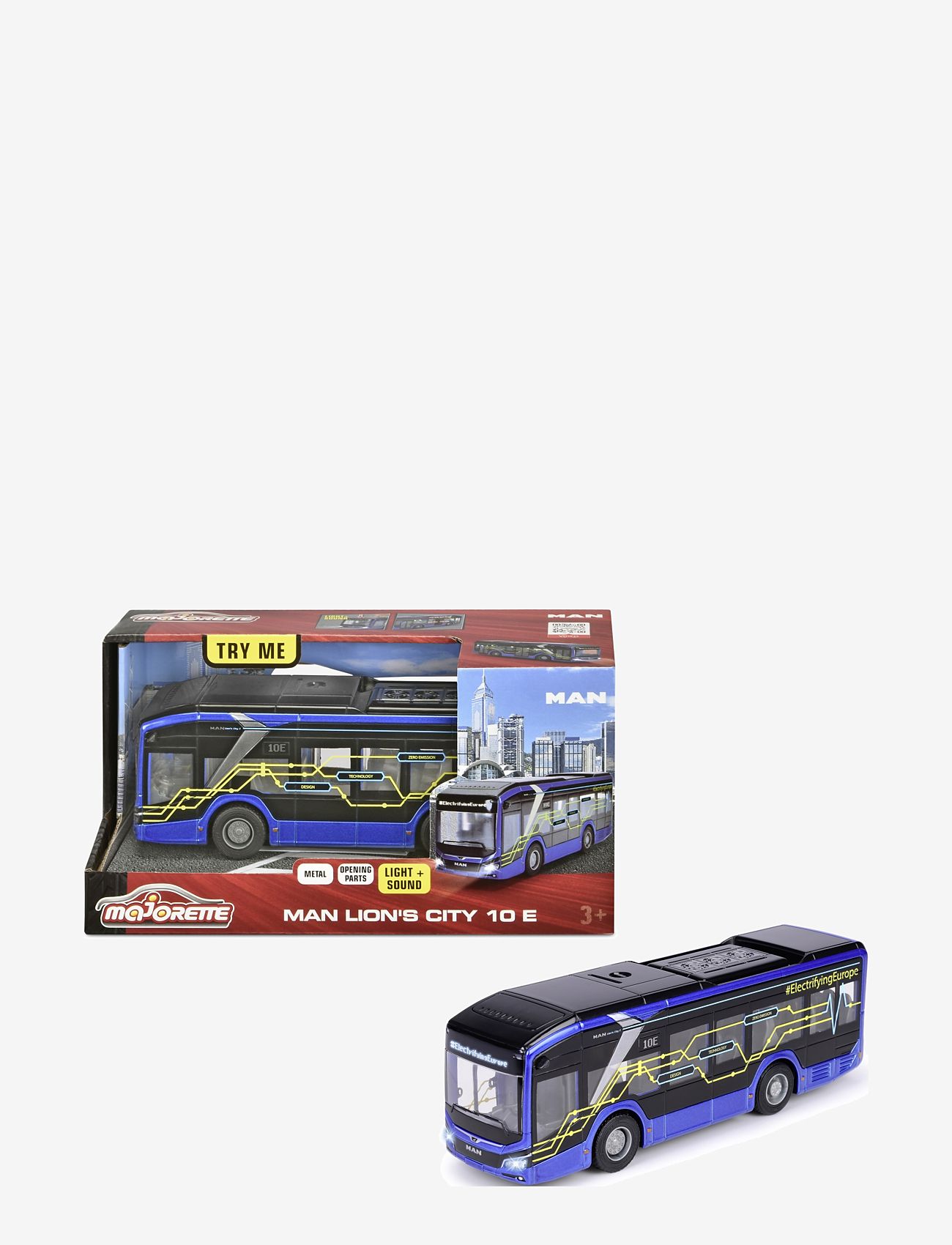 Majorette - Majorette Grand Series - MAN Lion's City 10E Buss - busser - blue - 2