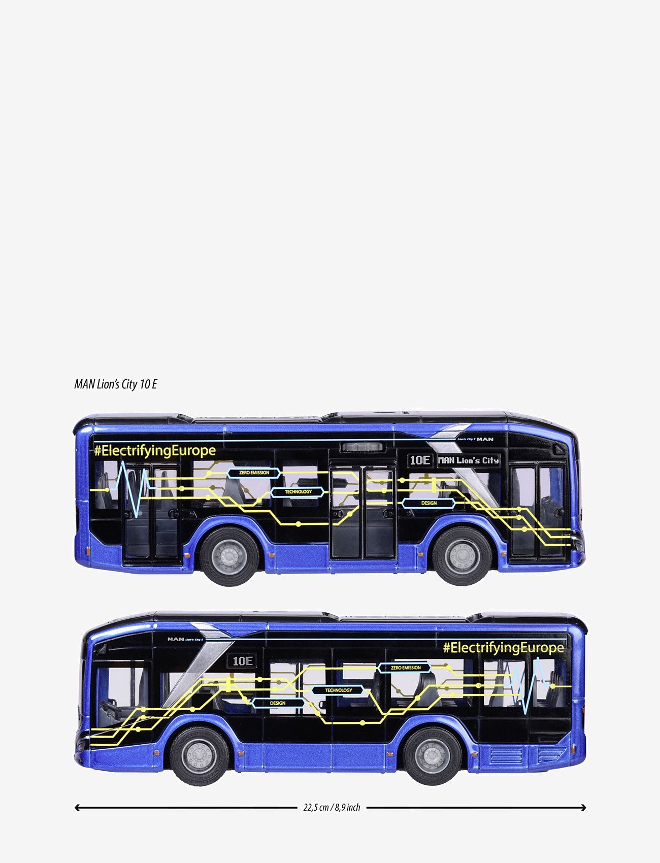 Majorette - Majorette Grand Series - MAN Lion's City 10E Buss - busser - blue - 5