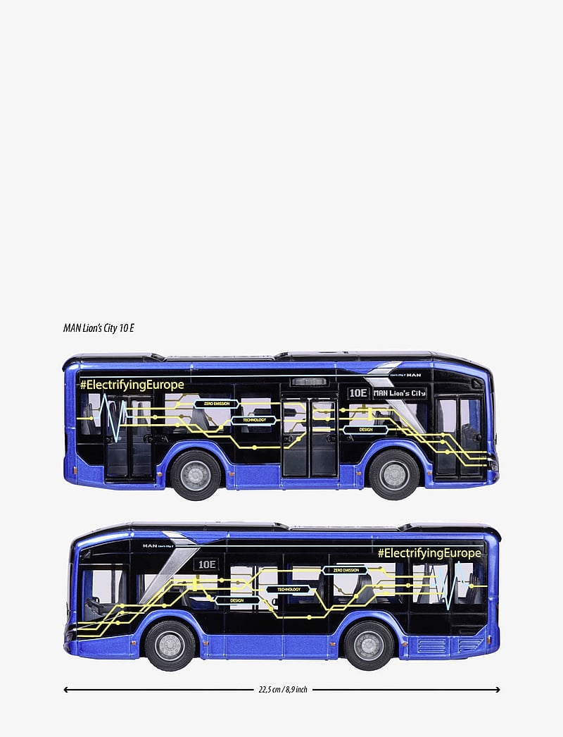 Majorette - Majorette Grand Series - MAN Lion's City 10E Buss - busse - blue - 5