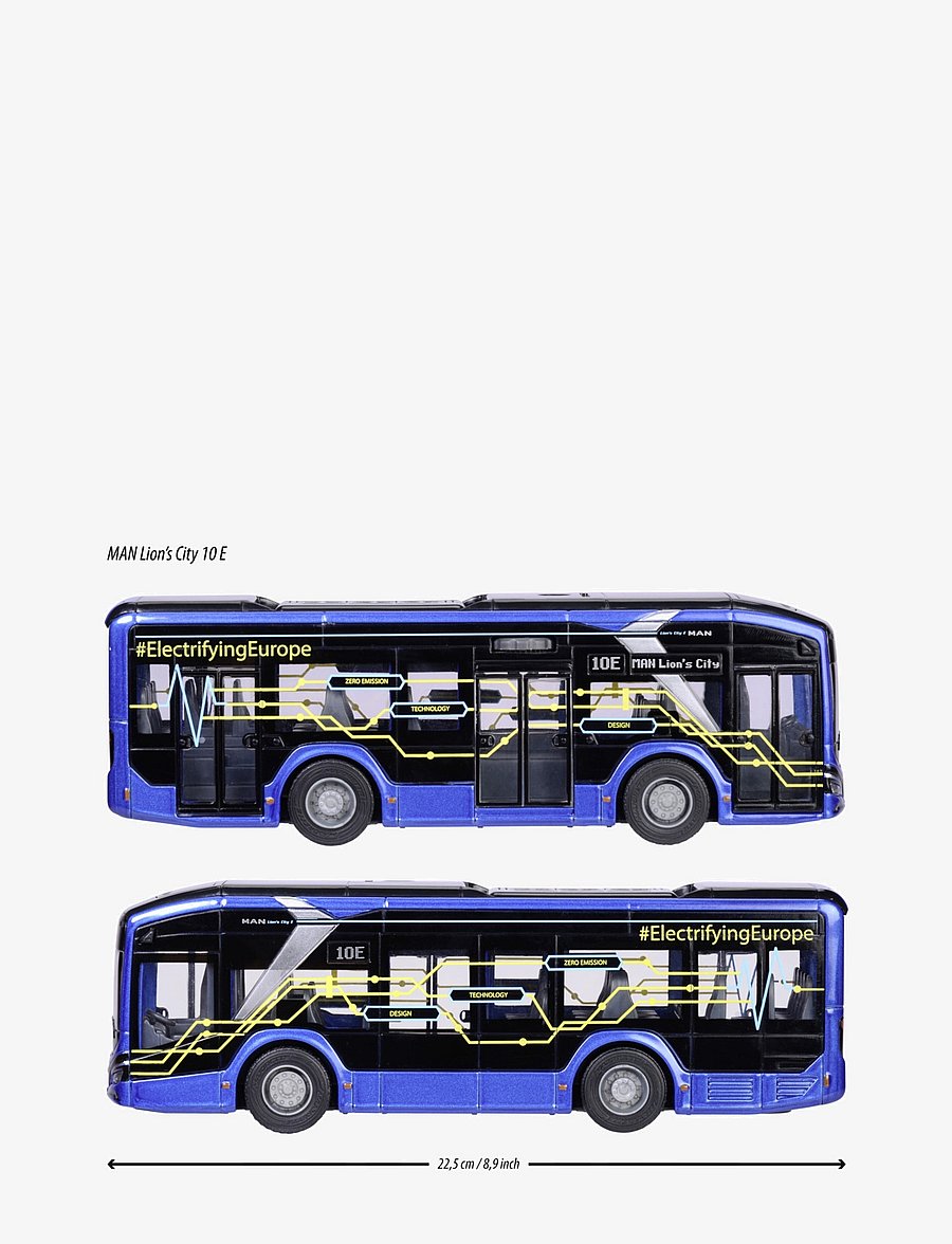 Majorette - Majorette Grand Series - MAN Lion's City 10E Buss - bussid - blue - 5