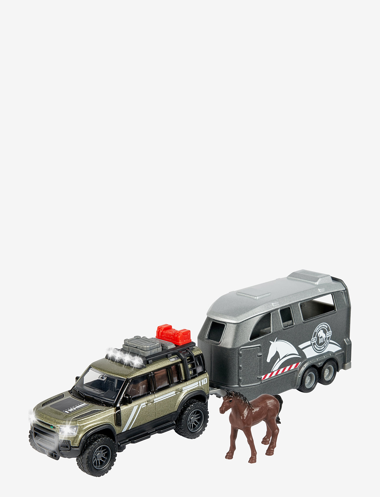Majorette - Majorette Grand Series - Land Rover med Hestehenger - toy vehicles - blue - 1