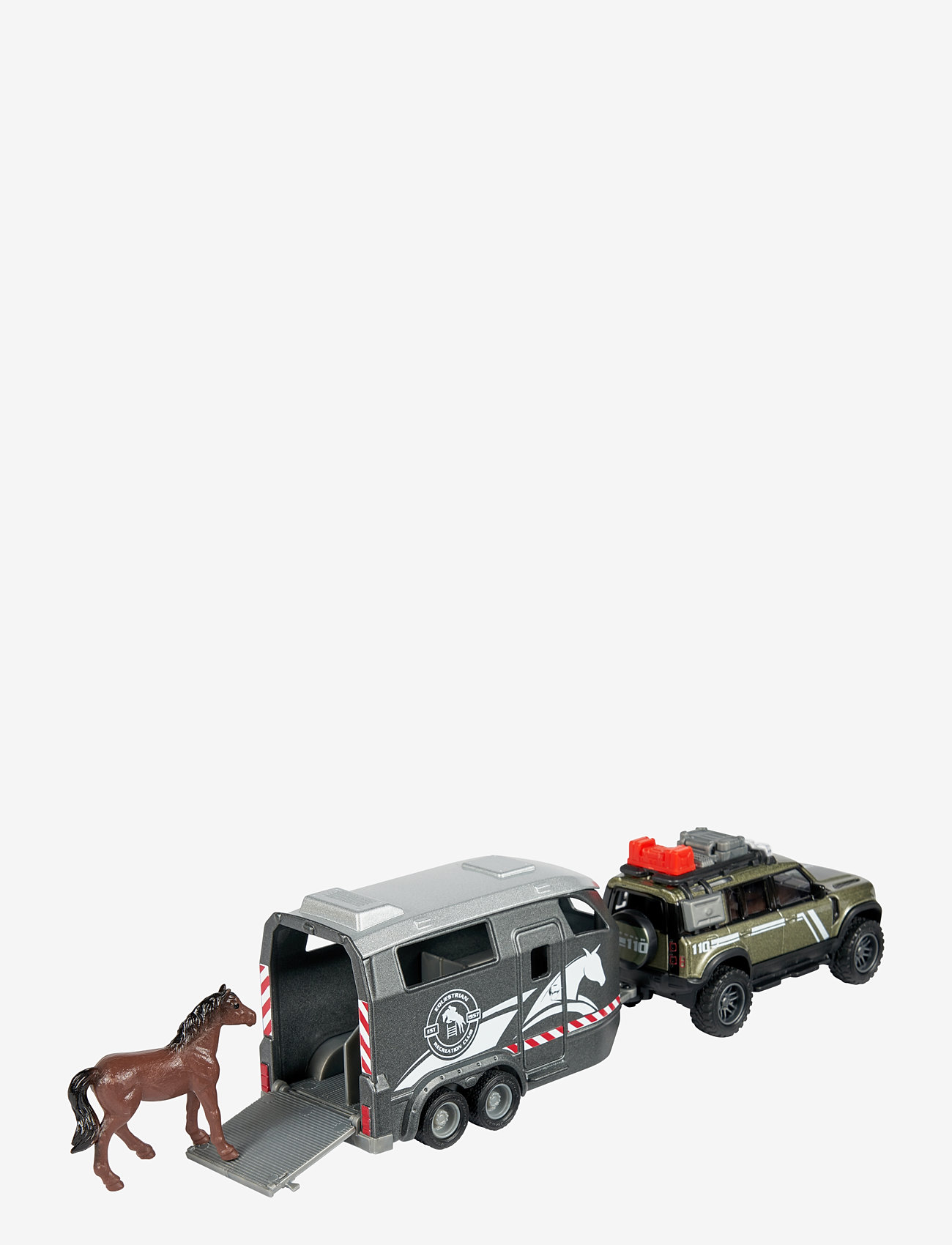 Majorette - Majorette Grand Series - Land Rover med Hestehenger - toy vehicles - blue - 2