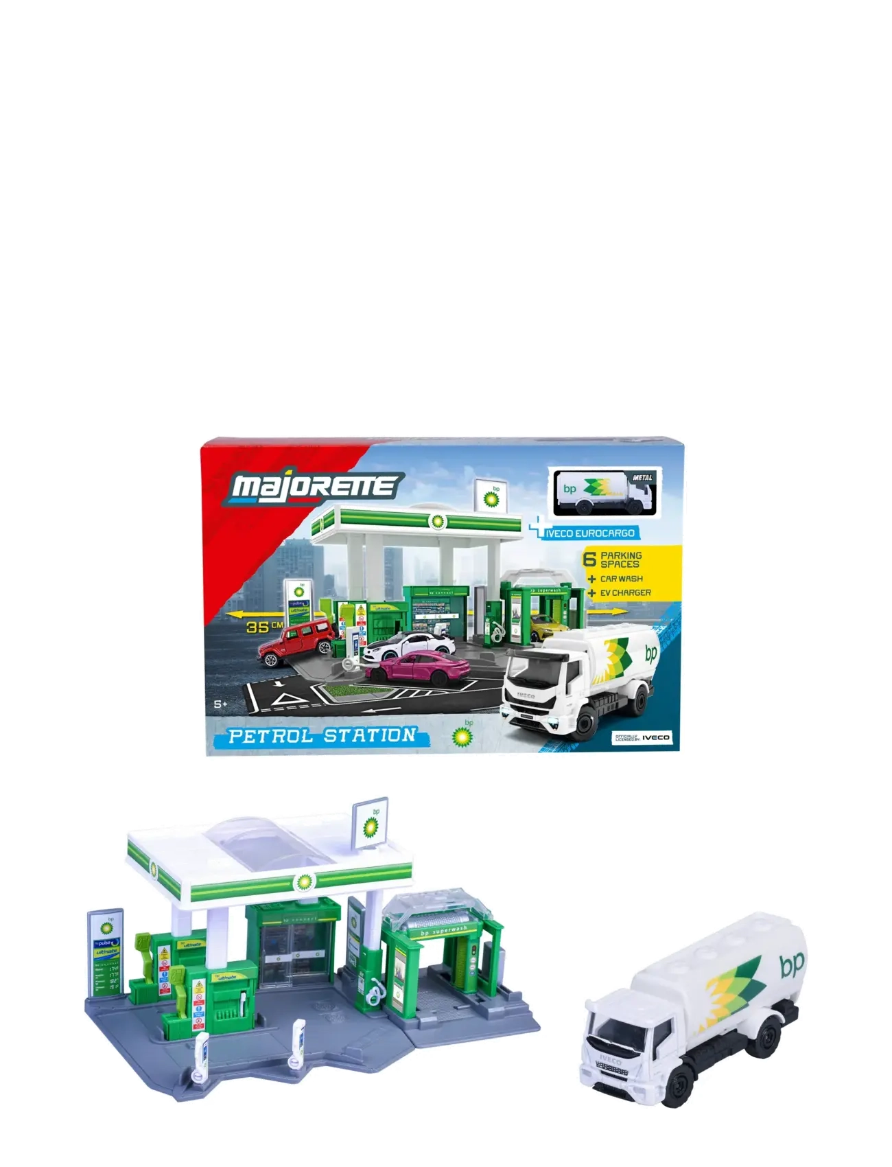 Majorette Majorette Petrol Station BP + 1 Vehicle - Legetøjsbiler & Køretøjer - MULTICOLOR / multi
